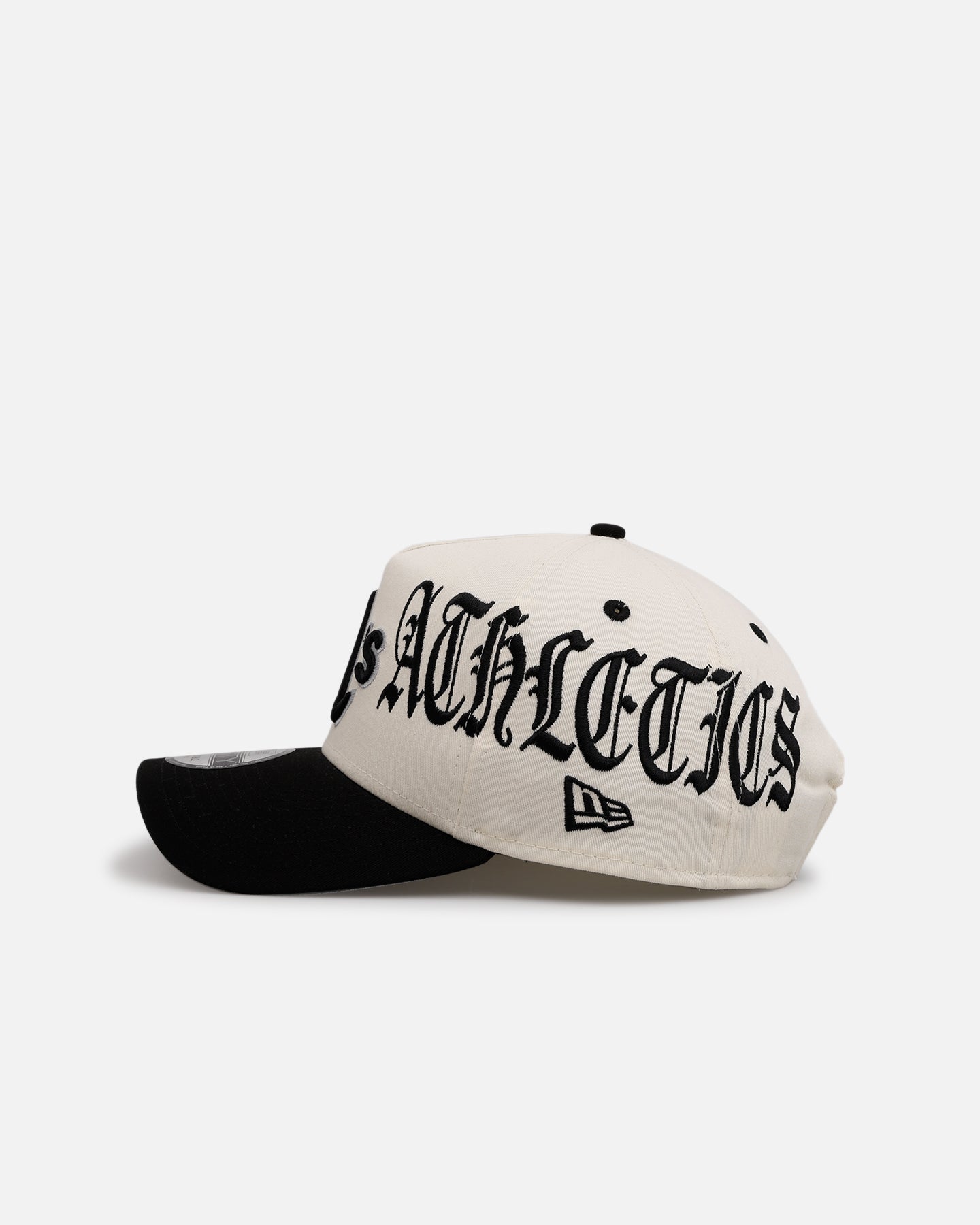 New Era Oakland Athletics 'Gothic Script Two Tone' 9FORTY A-Frame Snapback Chrome/Black、mySite、zt4zffjzw