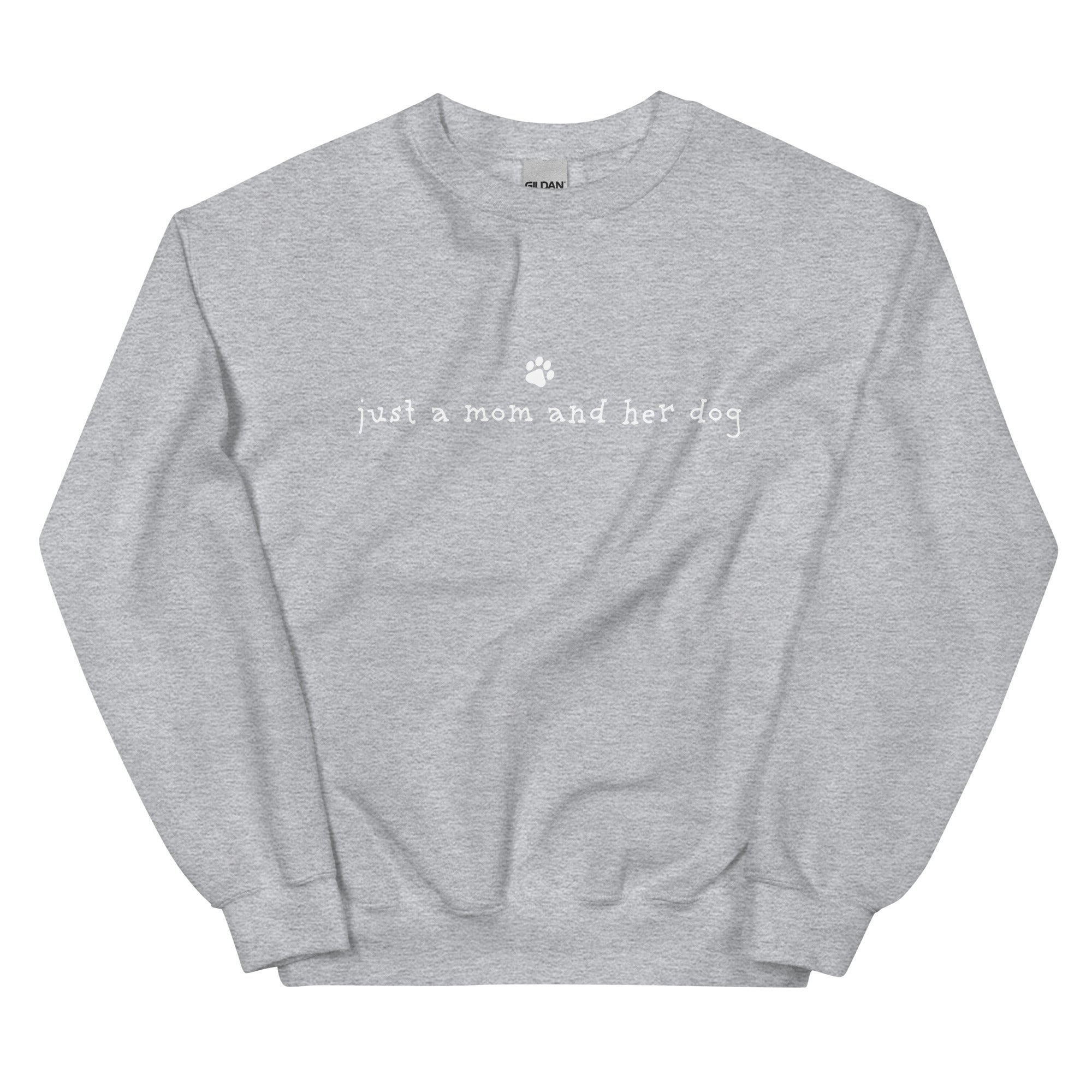 Just A Mom & Her Dog Crewneck Sweatshirt、mySite、camillekostekn