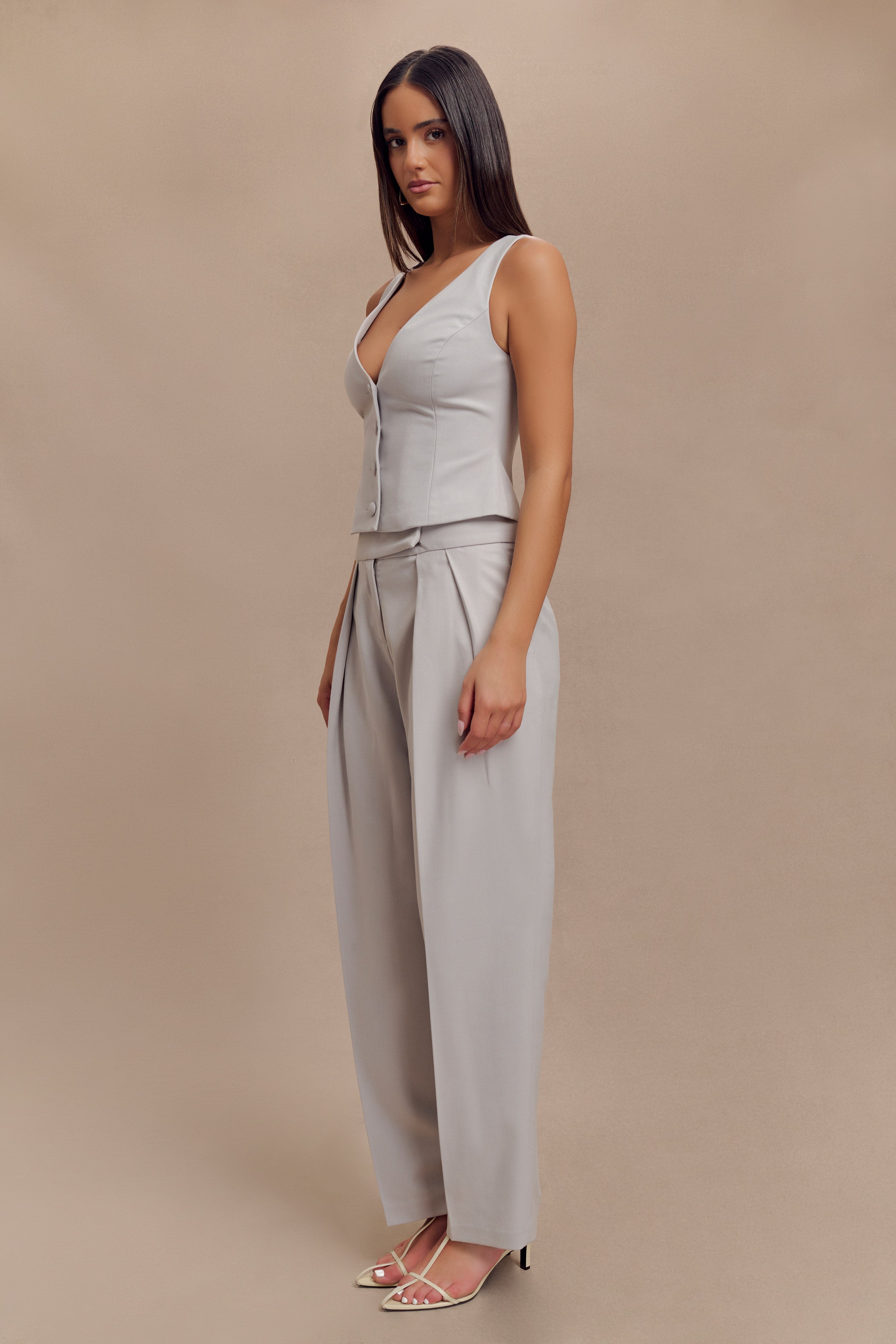 Aspen Suiting Vest - Grey、mySite、solidvoid