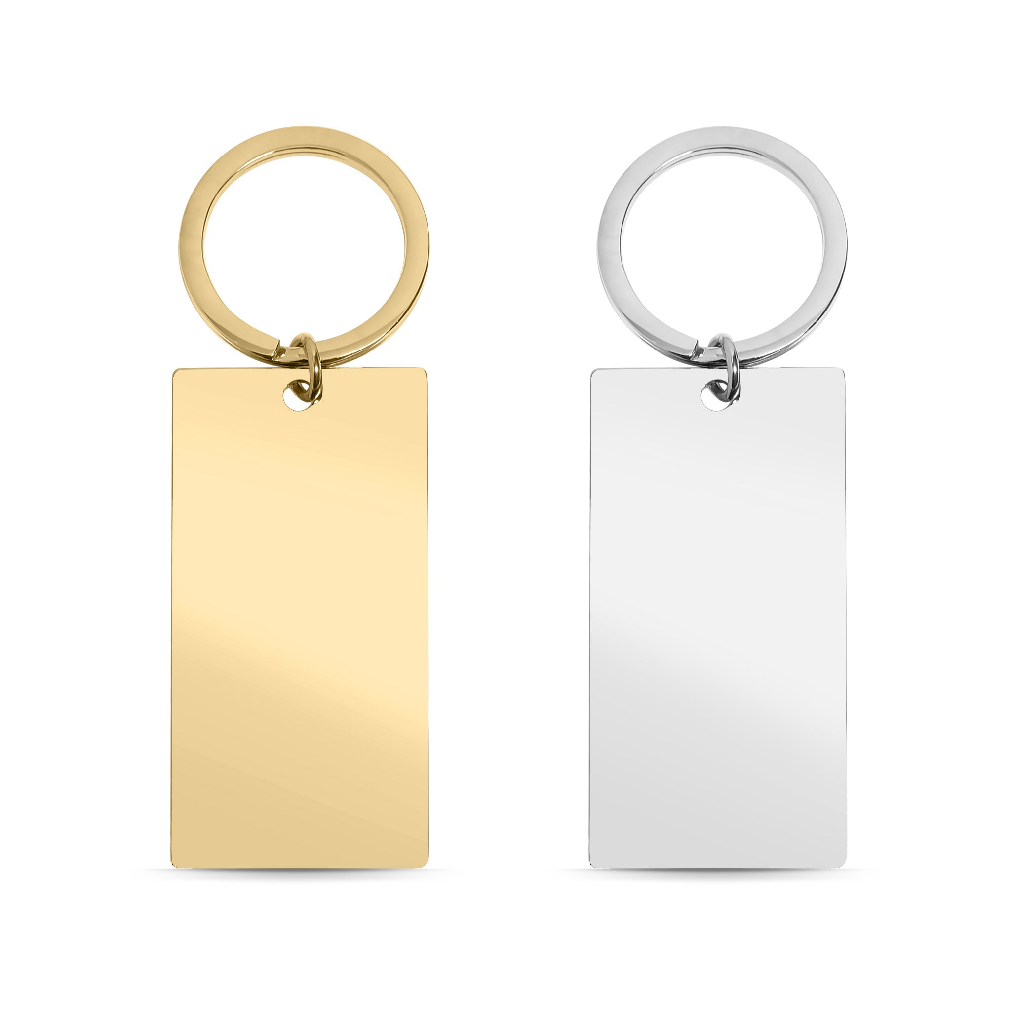 Stainless Steel Large Blank Polished Bar Keychain Pendant / SBB0140、mySite、dreamappss