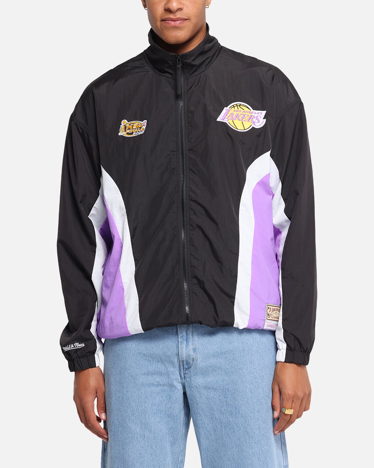 Mitchell & Ness Los Angeles Lakers Nylon Track Jacket Black/Purple、mySite、zt4zffjzw