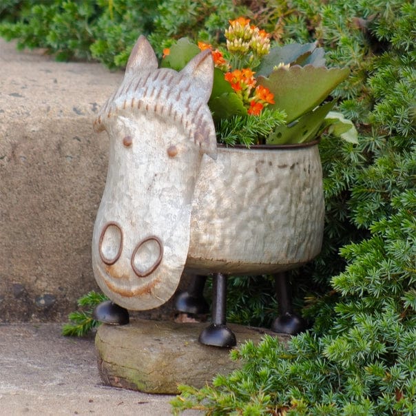 Galvanized Animal Planters in 6 Assorted Styles、mySite、g9winljtr