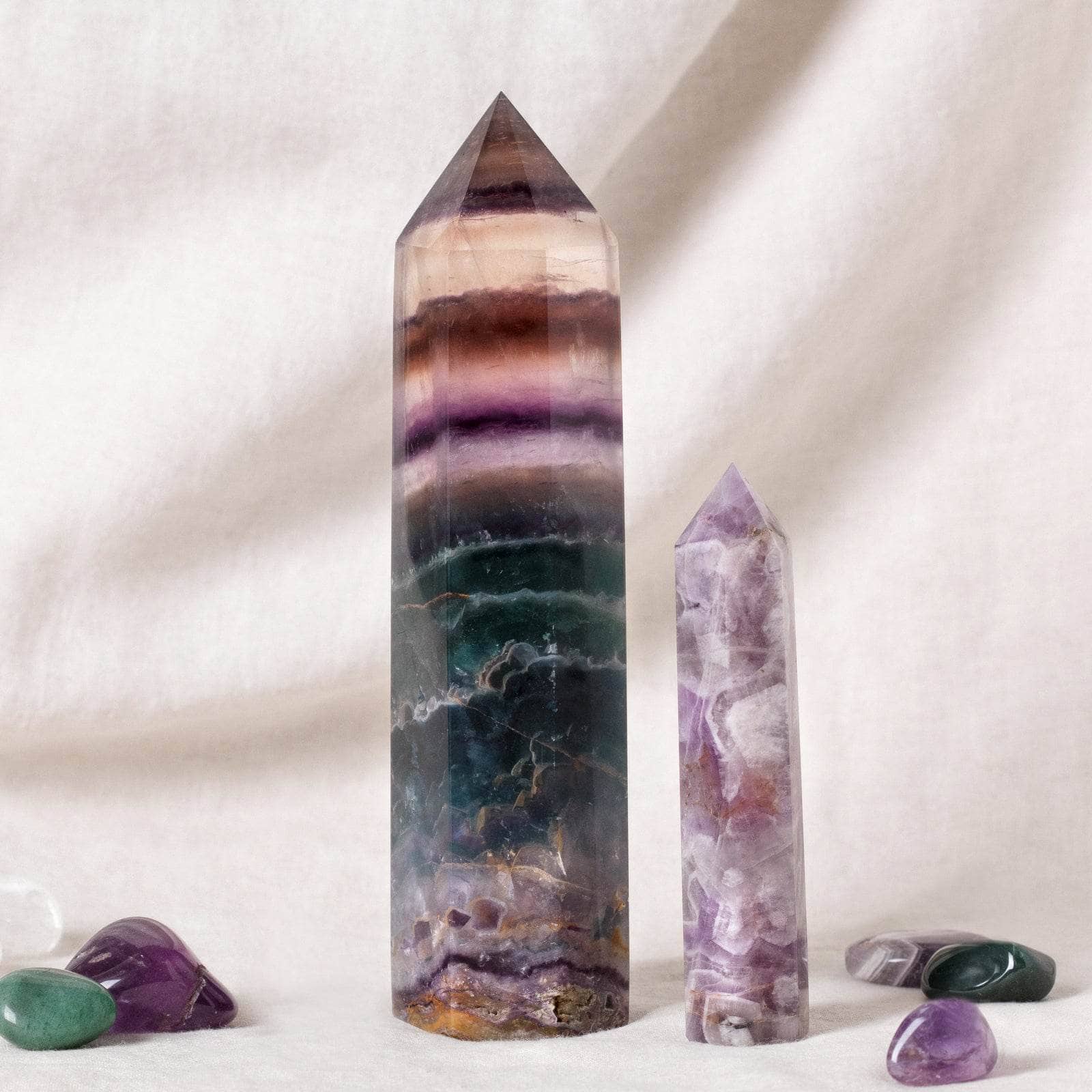 Rainbow Fluorite Obelisk - Large - AAA Premium Quality、mySite、hinf8tx79