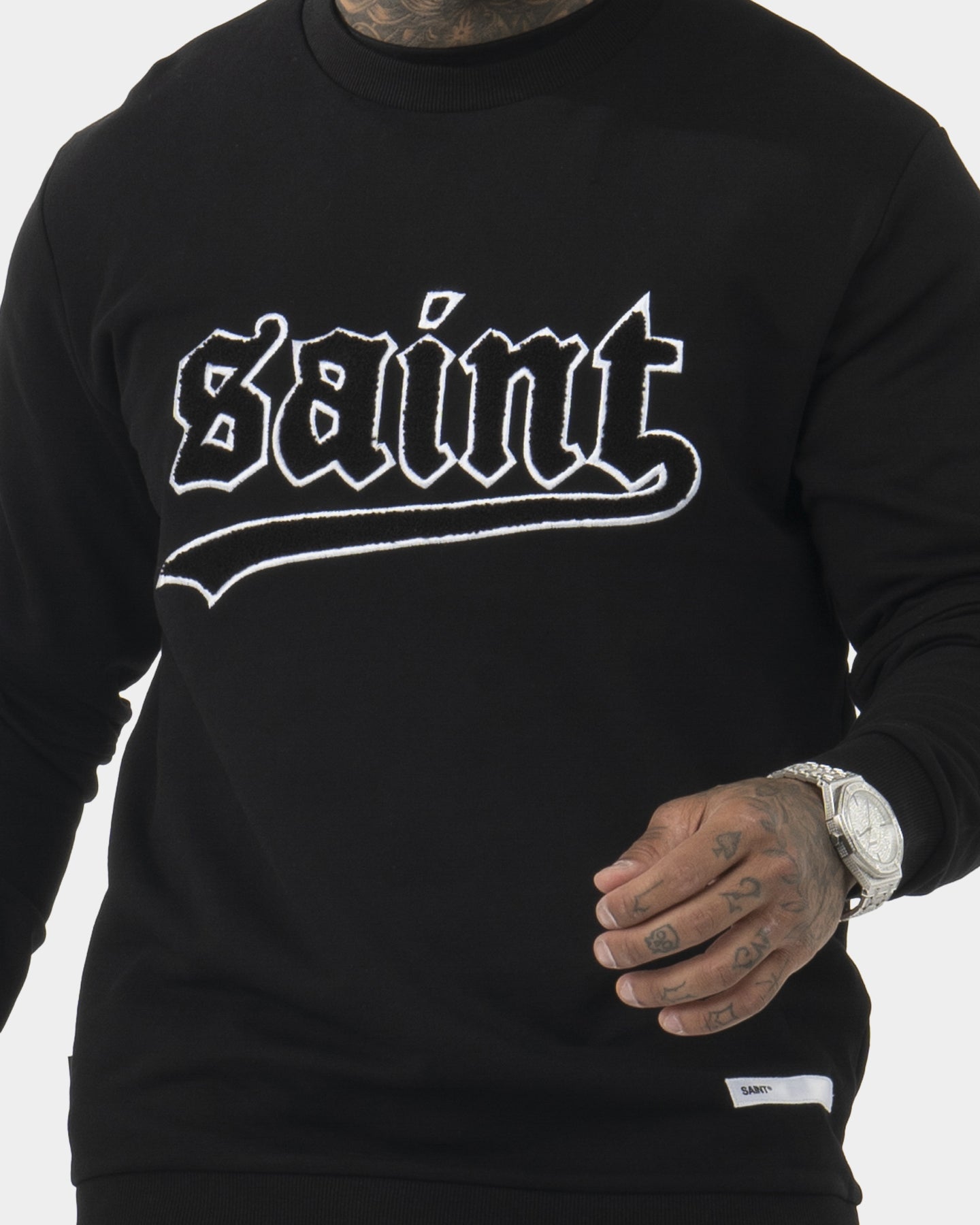 Saint Morta Westside New Age Crewneck Black/White、mySite、zt4zffjzw