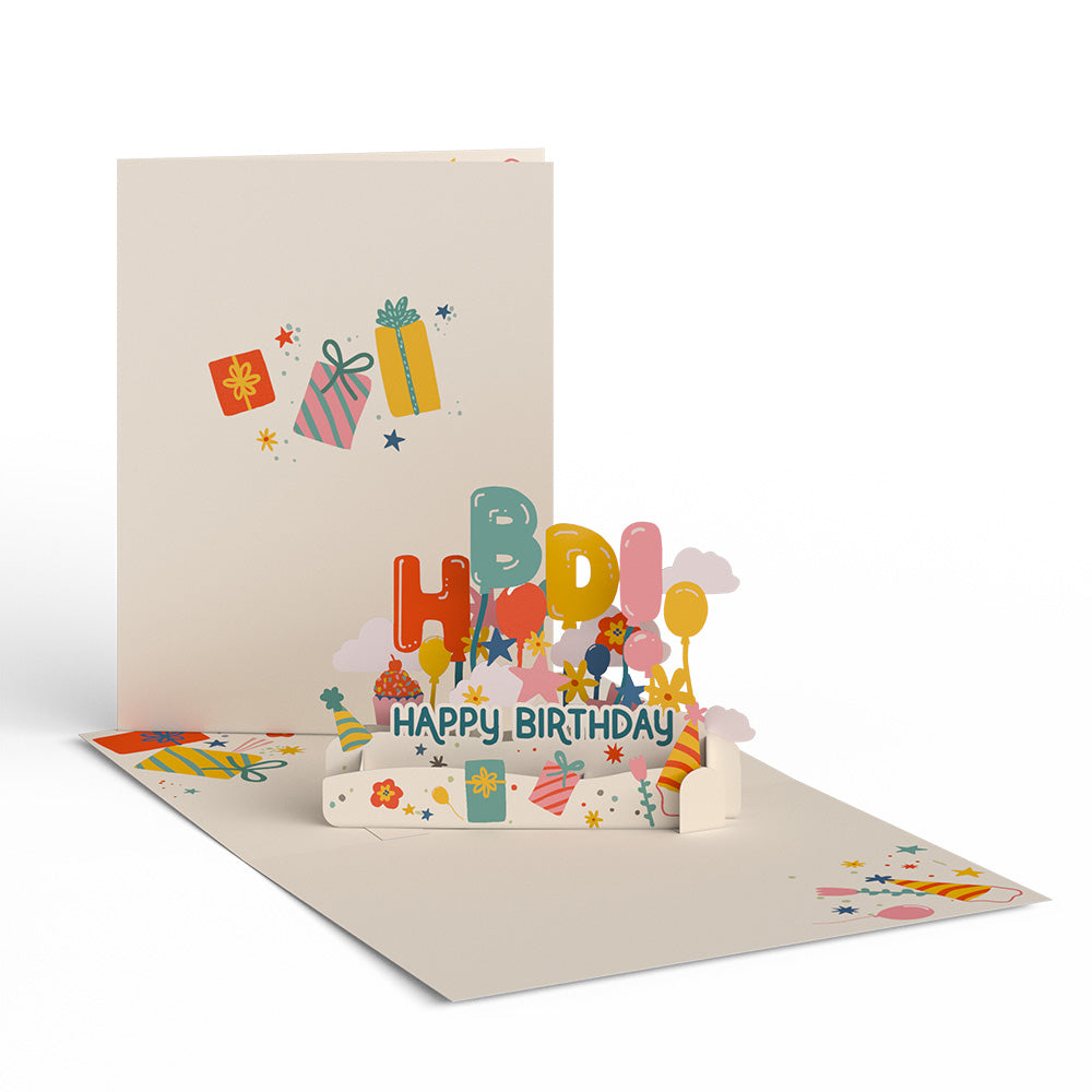 Whimsical Birthday Box Set (Assorted 12-Pack): Paperpop® Card、mySite、solidvoid