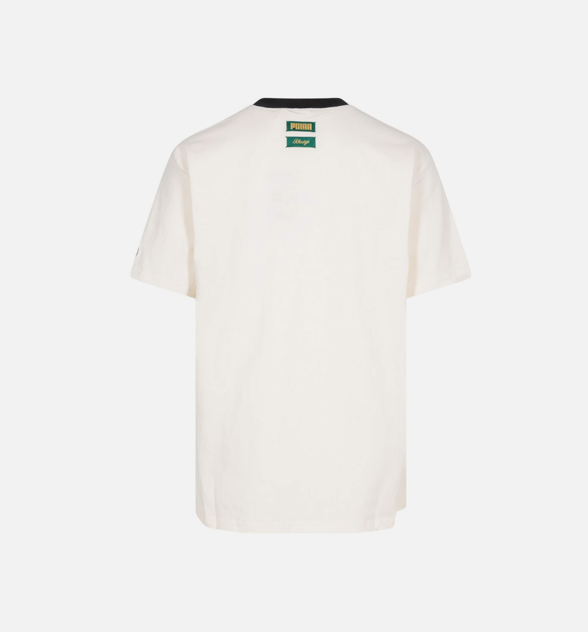 Rhuigi Graphic Mens Short Sleeve Shirt - White/Orange、mySite、dreamappss