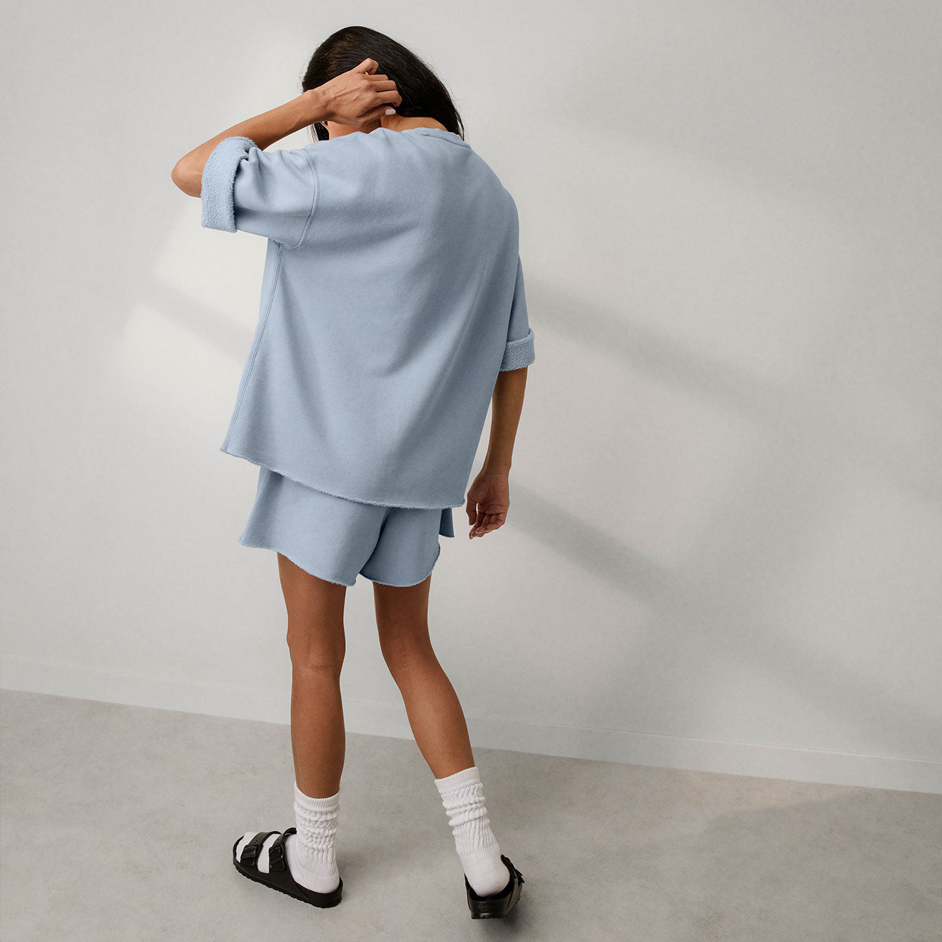 Silksweats™ Midweight Reversible Cropped Sleeve Sweatshirt、mySite、bengalsvssteelers