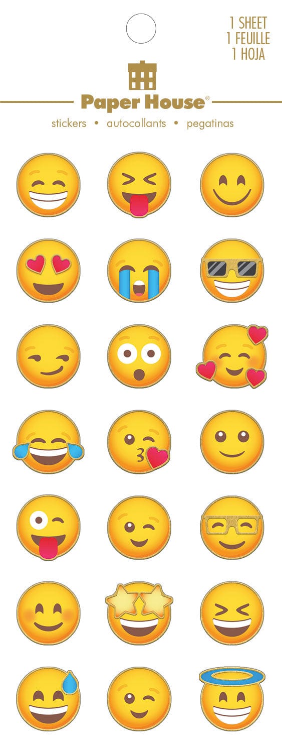  Decorative Stickers - Emojis Faux Enamel、mySite、ghnorth