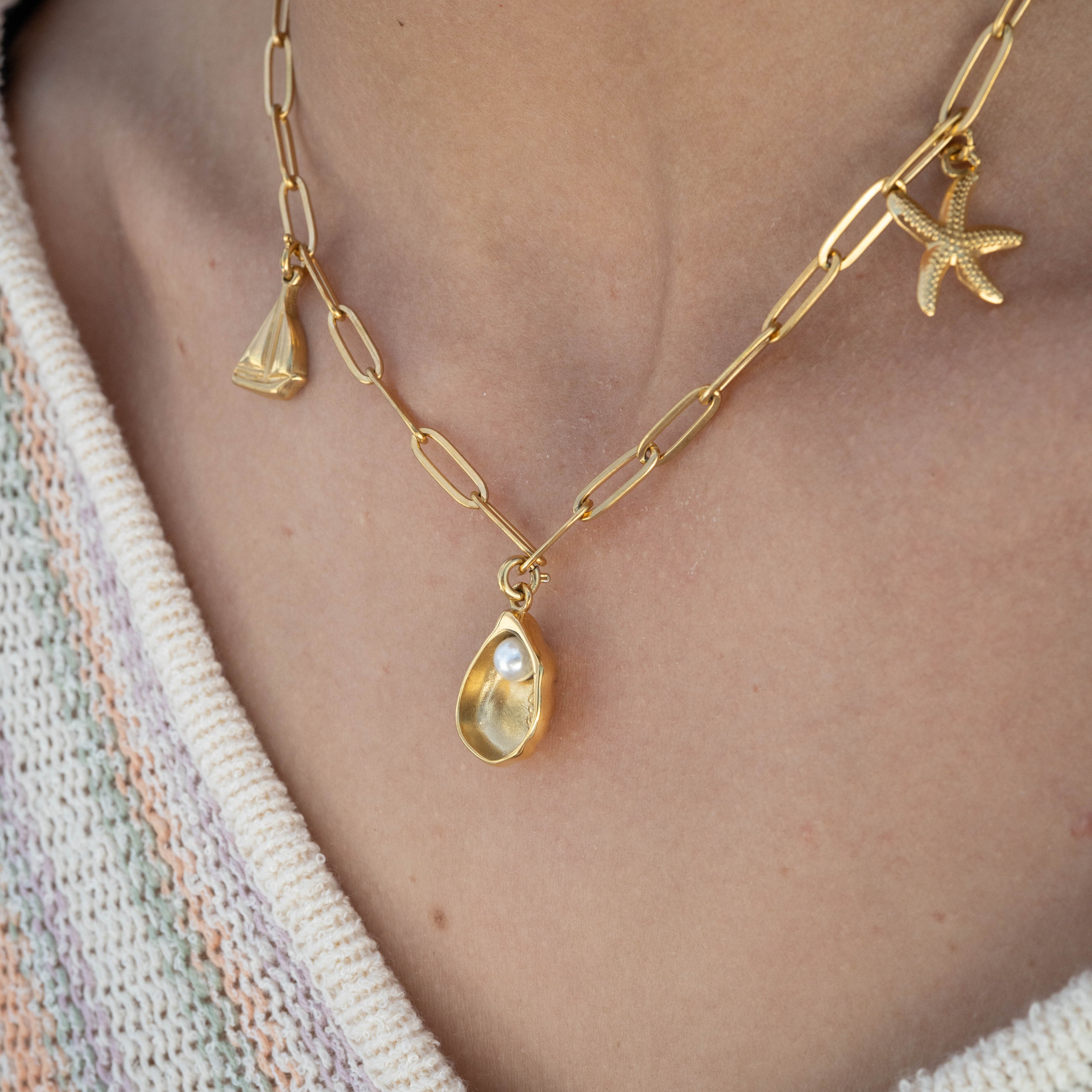 18K Gold PVD Stainless Steel Charm Connector / ENC0012、mySite、dreamappss