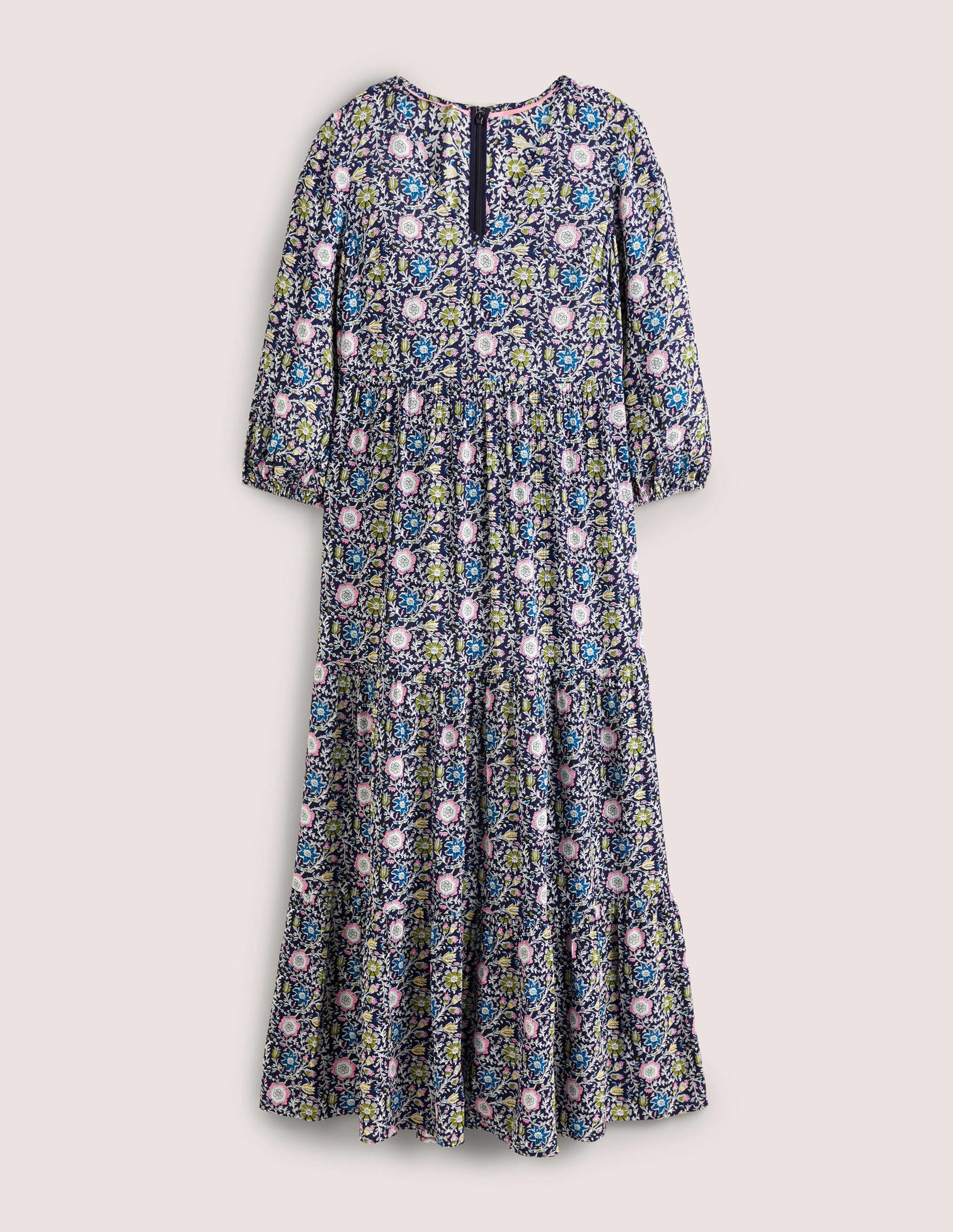  Blouson Sleeve Maxi Dress-Navy, Enchanting Twig、mySite、ashleygrahame