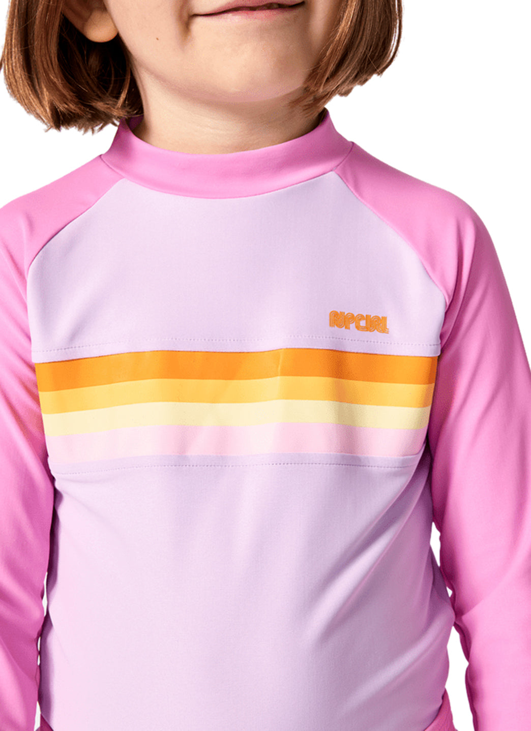 Rip Curl Girls' Rainbow Tide Long Sleeve Rash Guard (Toddler, Little Kid)、mySite、noshort