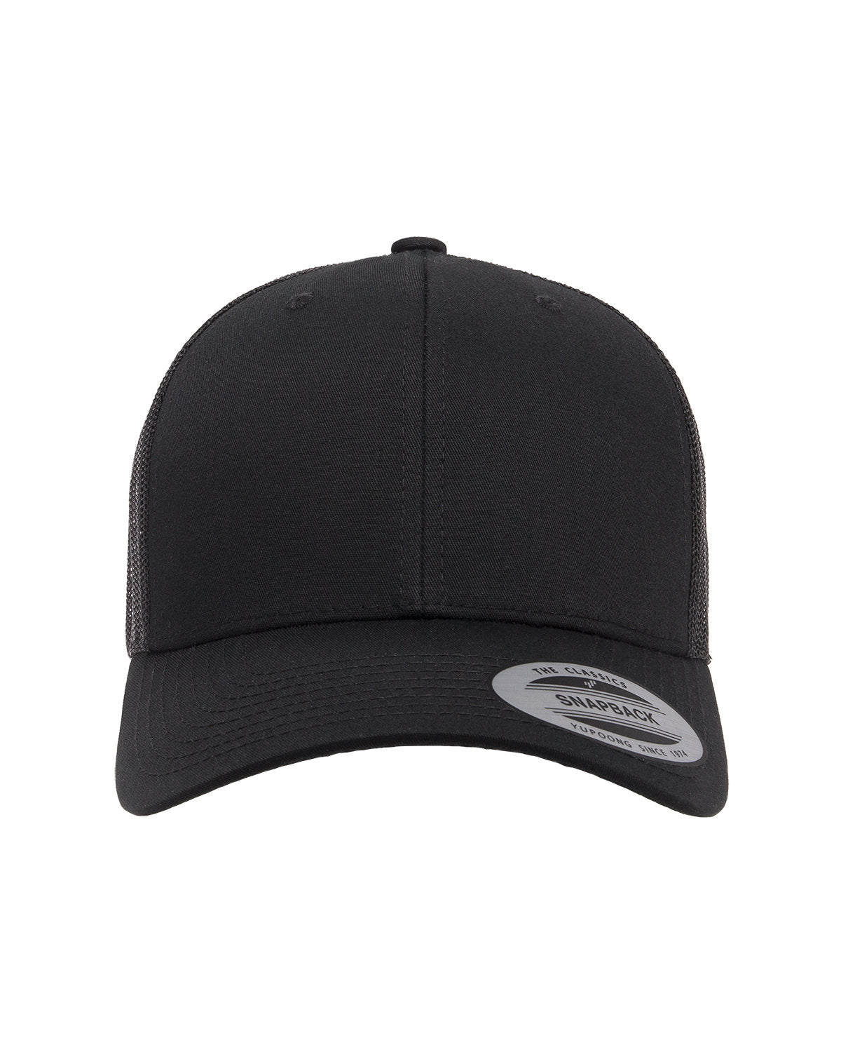 YP Classics Adult Retro Trucker Cap-Black、mySite、noshort
