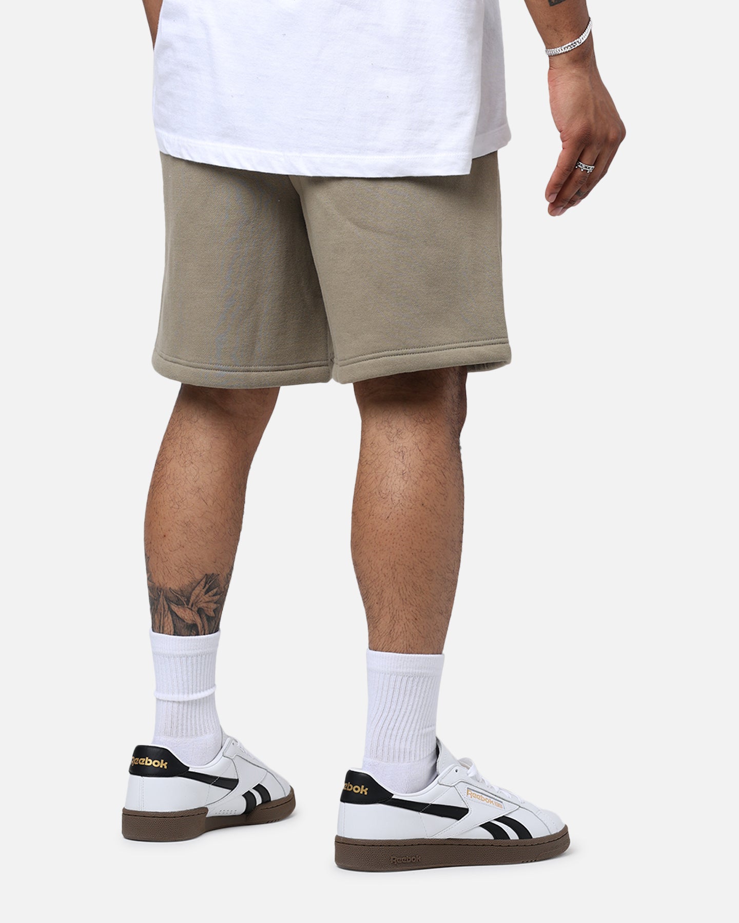 Daniel Patrick Surplus Logo Sweat Shorts Washed Olive、mySite、zt4zffjzw