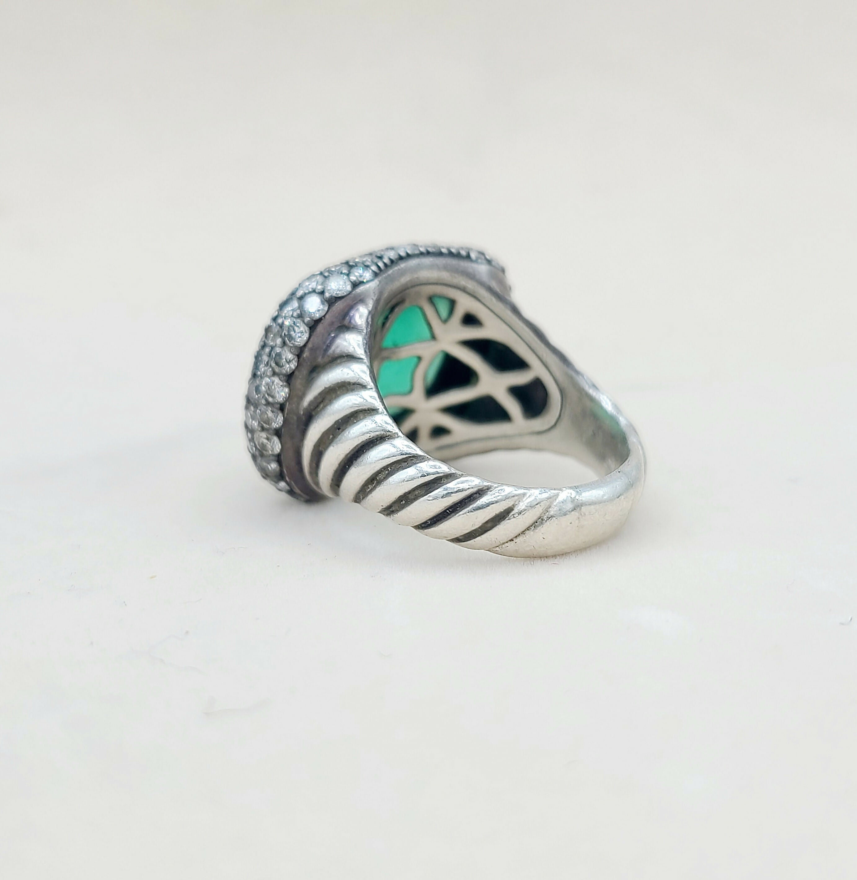 David Yurman Waverly Limited Ring 鈥?Green Onyx & Diamonds、mySite、hinf8tx79