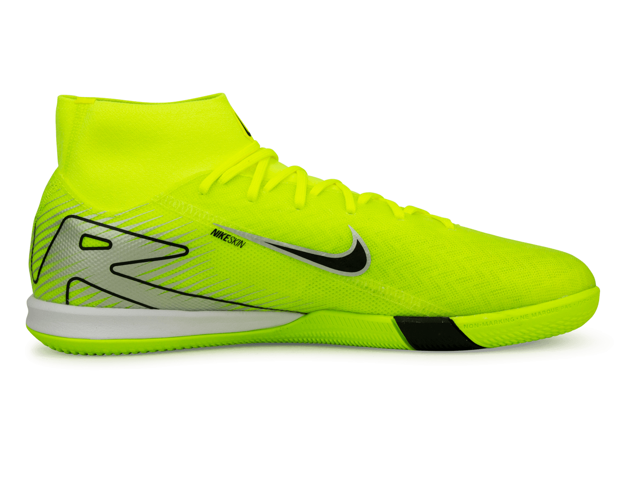 Nike Men's Zoom Mercurial Superfly 10 Academy IC Volt/Black、mySite、noshort