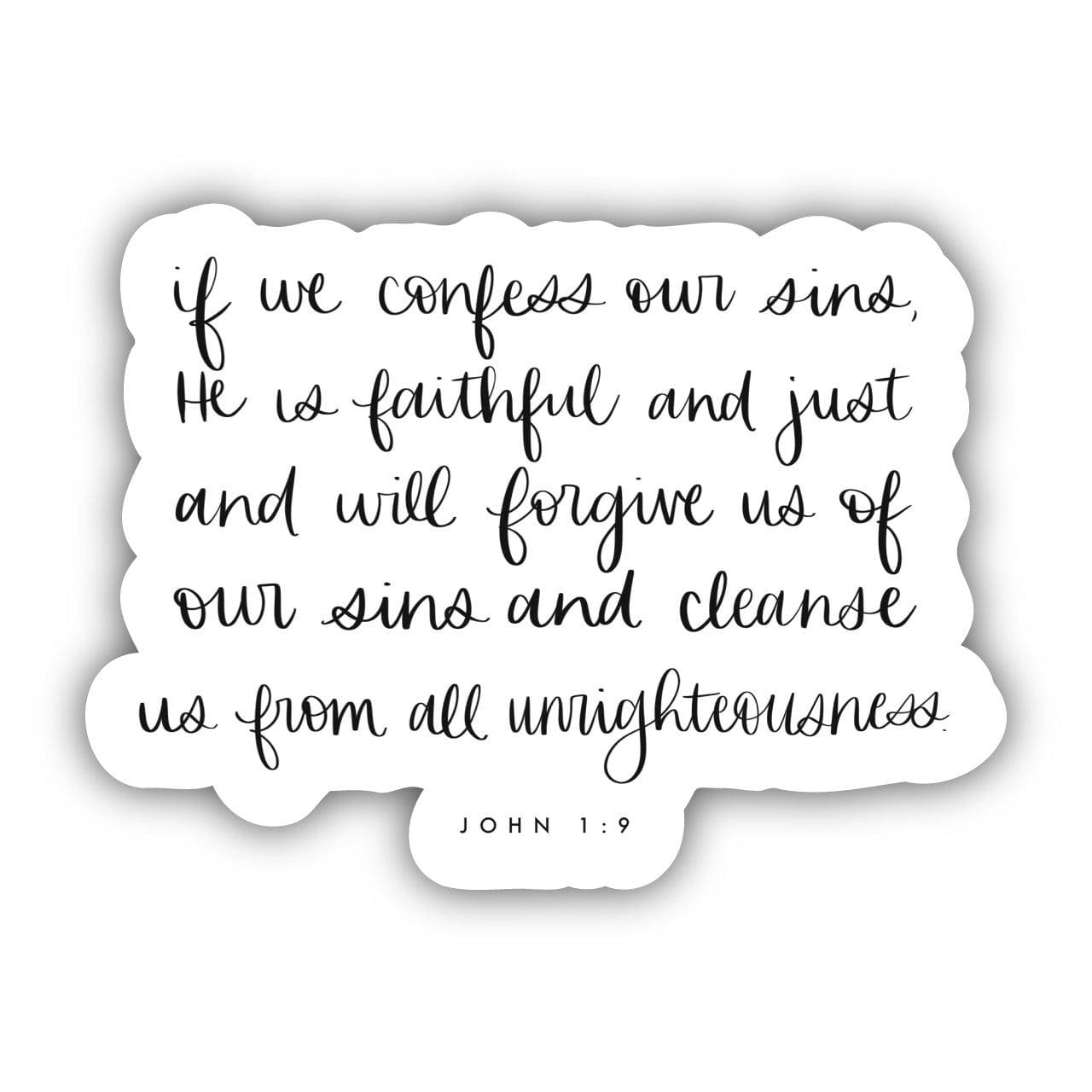 If We Confess our Sins, He is Faithful and Just and Will Forgive us of Our Sins and Cleanse us From all Unrighteousness - John 1:9、mySite、elrpsem3k