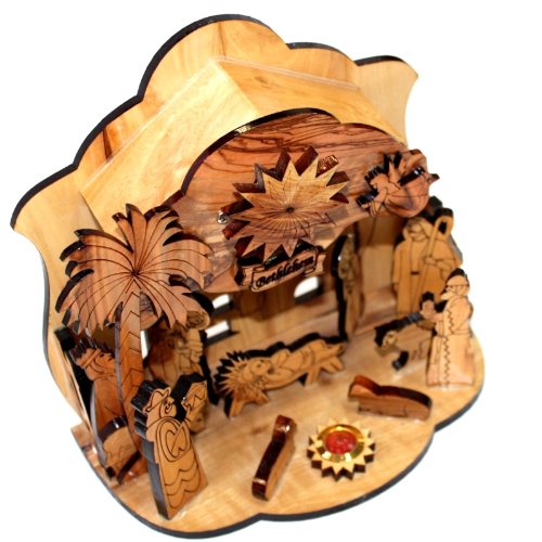 Olive Wood Silent Night Nativity、mySite、topwebapps
