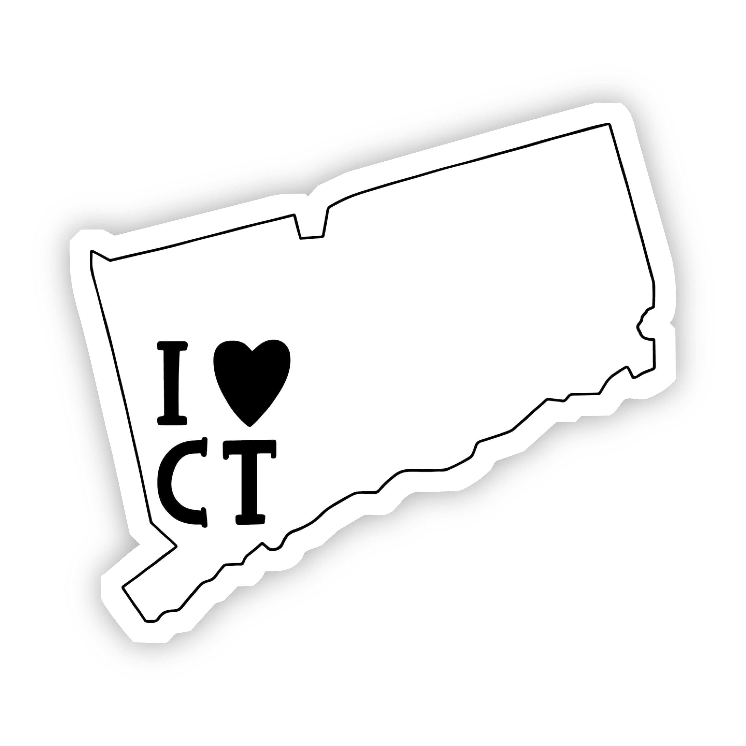  I Love Connecticut Sticker、mySite、elrpsem3k