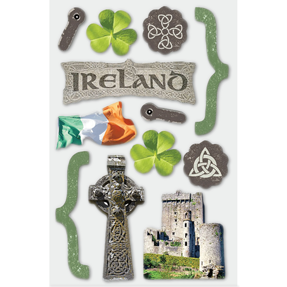  Ireland 3-D Stickers、mySite、ghnorth