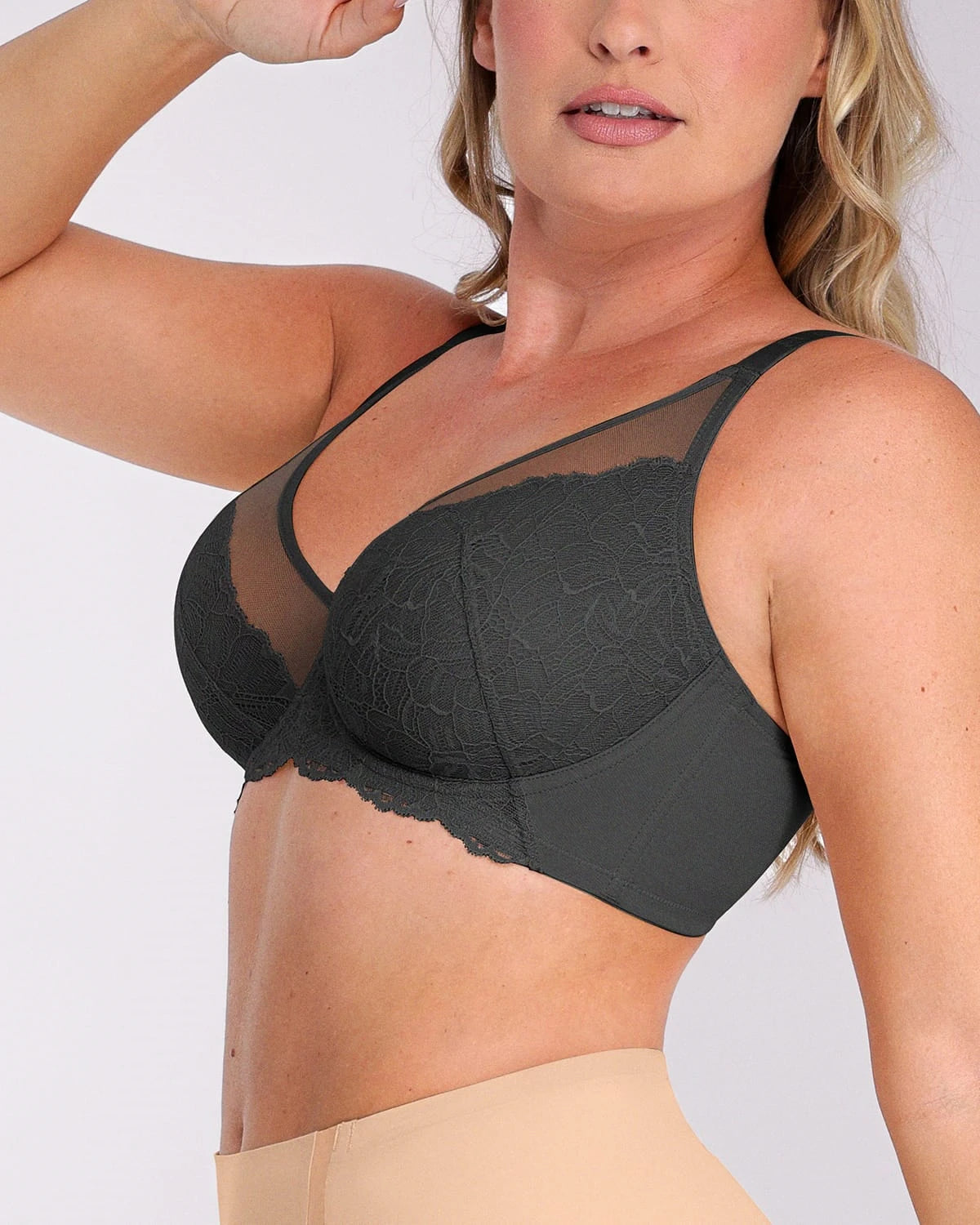 Supportive Unlined Lace Underwired Bra、mySite、bengalsvssteelers