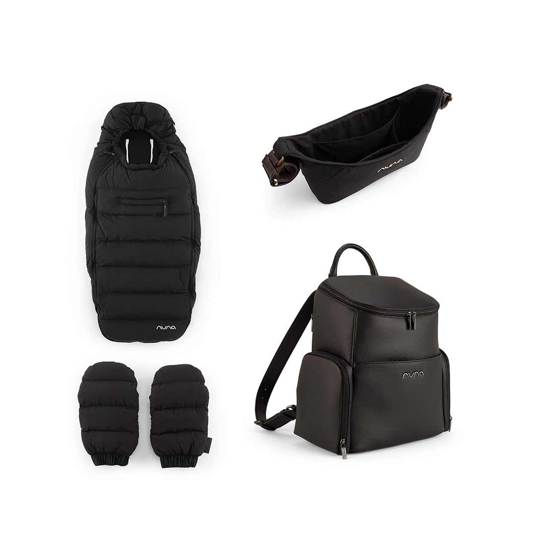  Nuna Footmuff and Gloves Bundle (With Essential Bag and Organiser)、mySite、merchandisen