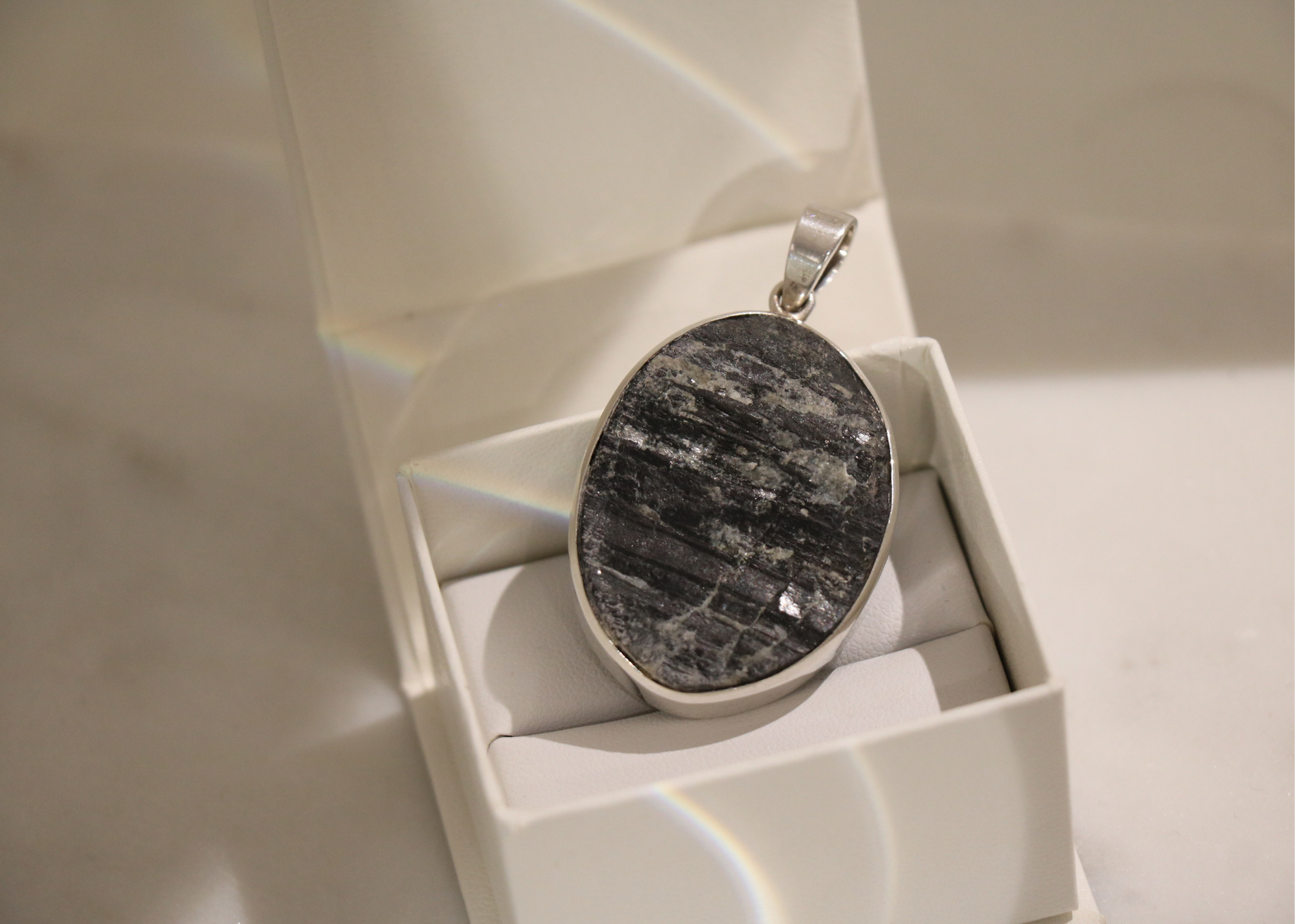 Rough Black Tourmaline Pendant (Sterling Silver)、mySite、topwebapps