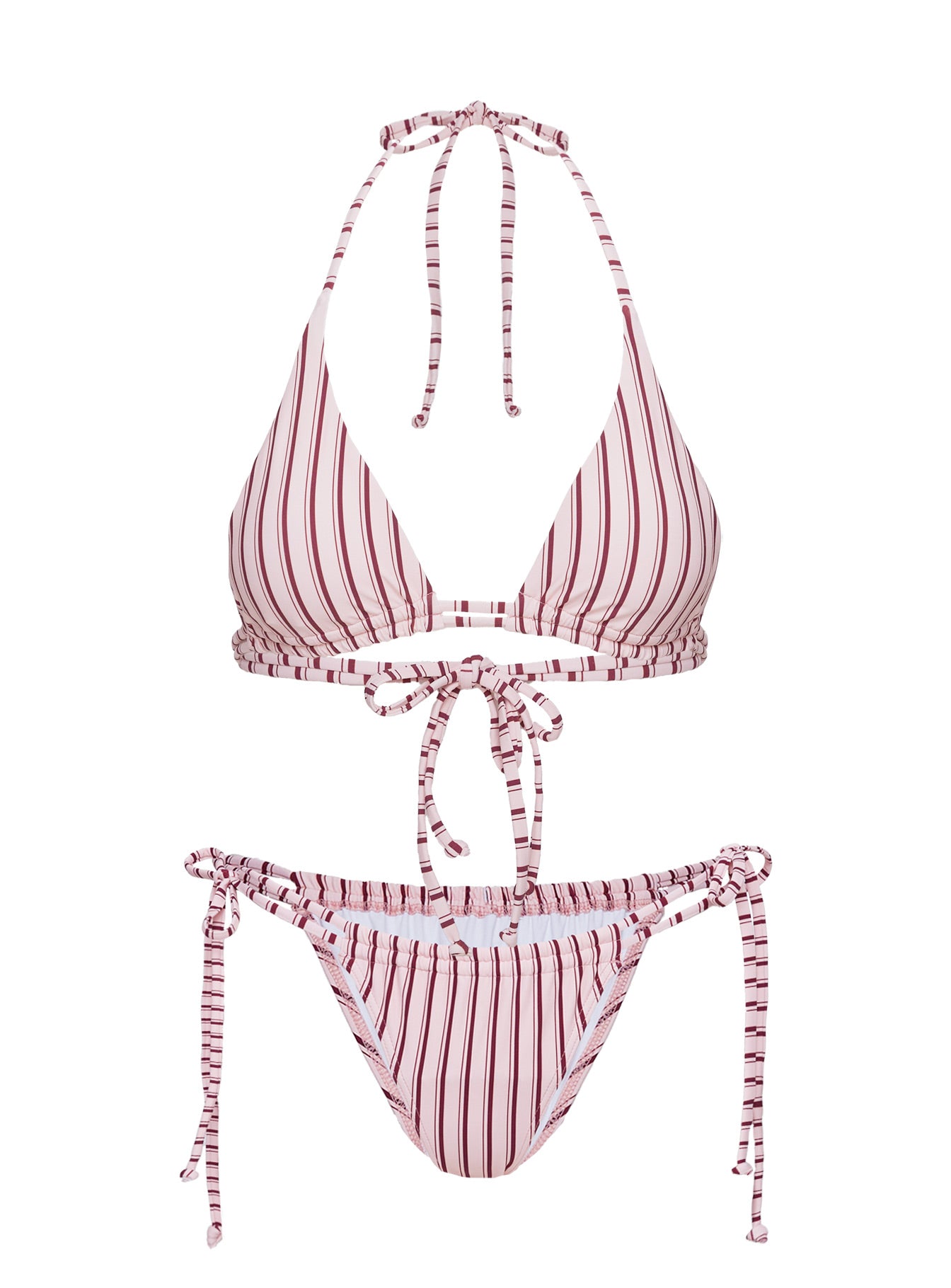 Seahaven Traingle Bikini Top Pink Stripe、mySite、solidvoid