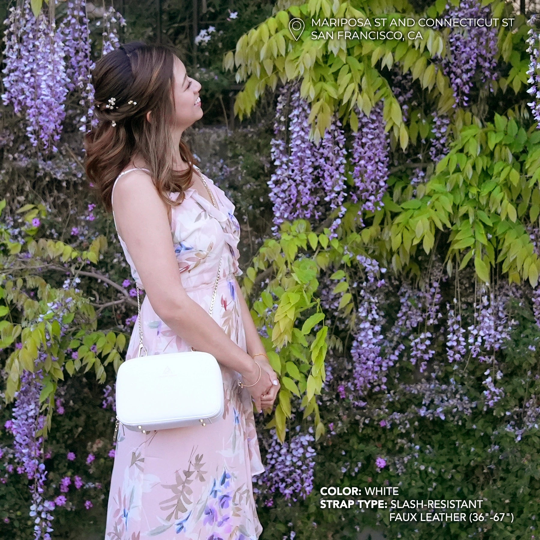 Elise Crossbody with Locking Clasps Strap、mySite、garagedoors4me