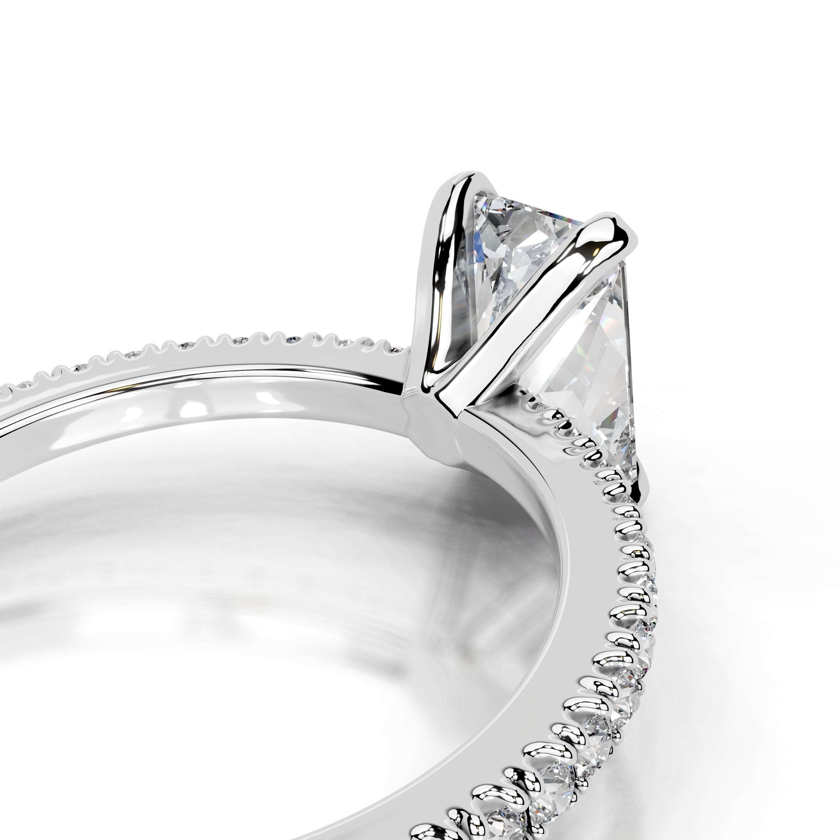 Luisana Lab Grown Diamond Ring - 18K White Gold、mySite、hinf8tx79