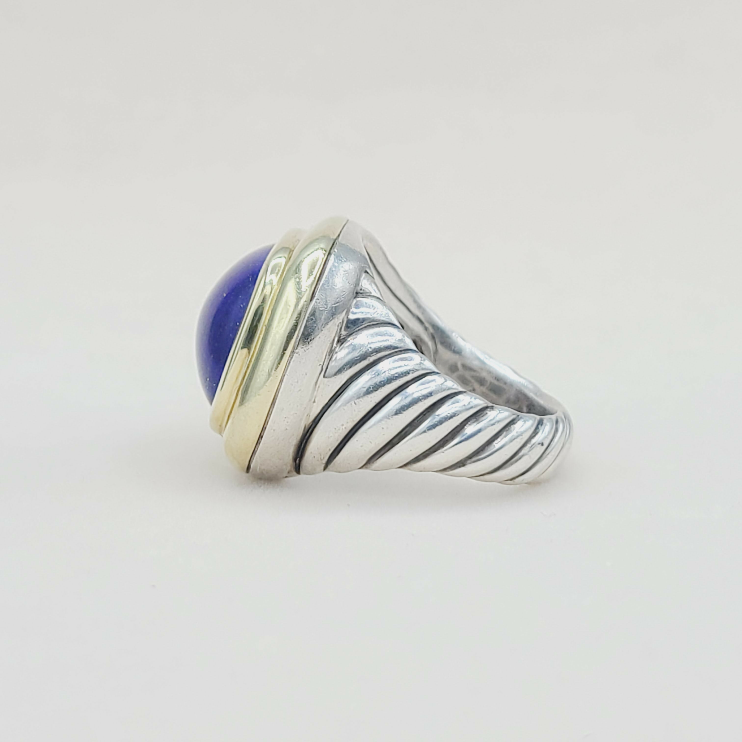 David Yurman Waverly Ring With Lapis Lazuli and Gold、mySite、hinf8tx79