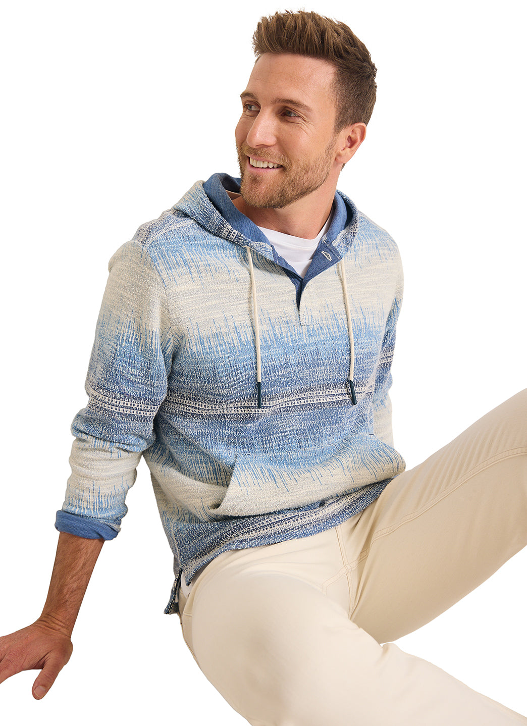 Tommy Bahama Men's Lapis Skies Baja Hoodie、mySite、noshort