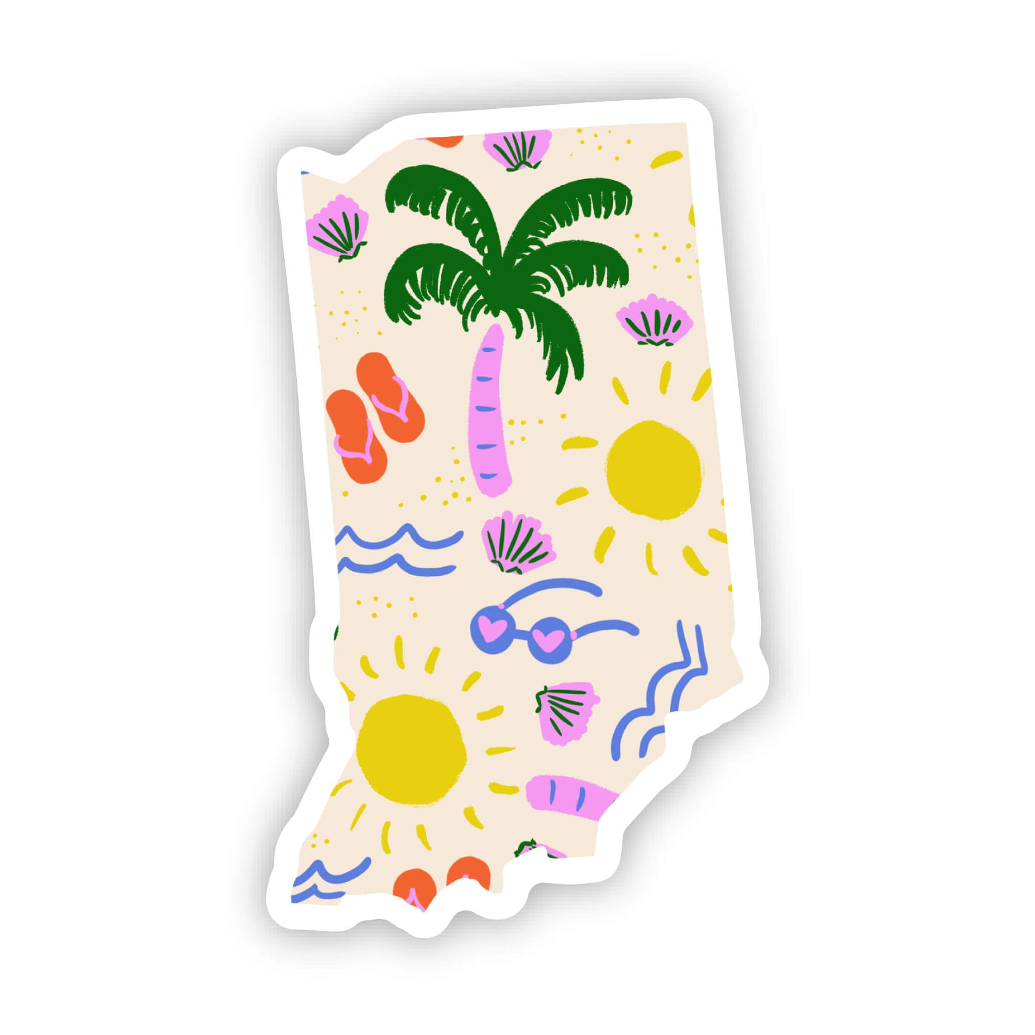  Indiana Sticker - Beach、mySite、elrpsem3k