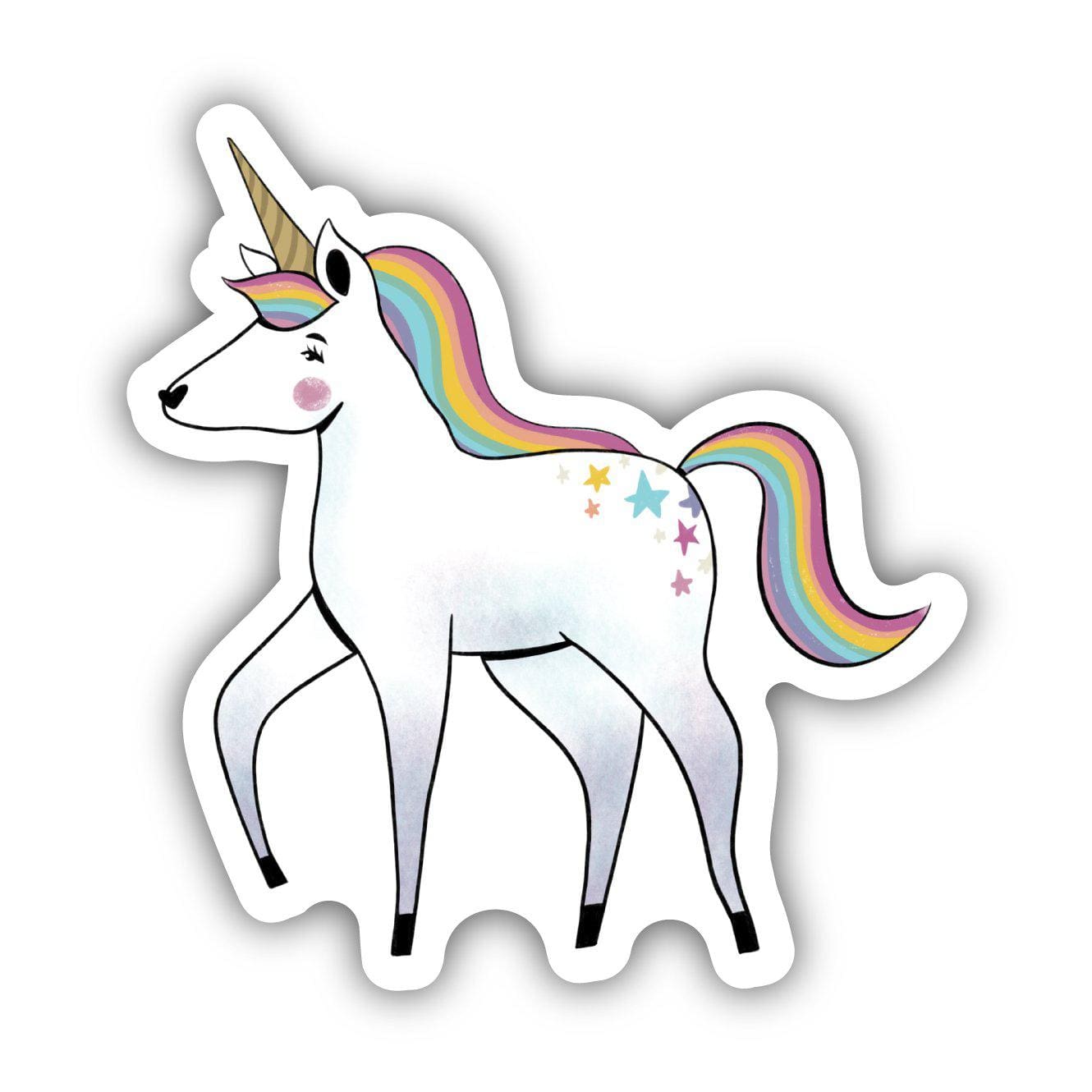  Unicorn Rainbow Mane Fairytale Sticker、mySite、elrpsem3k