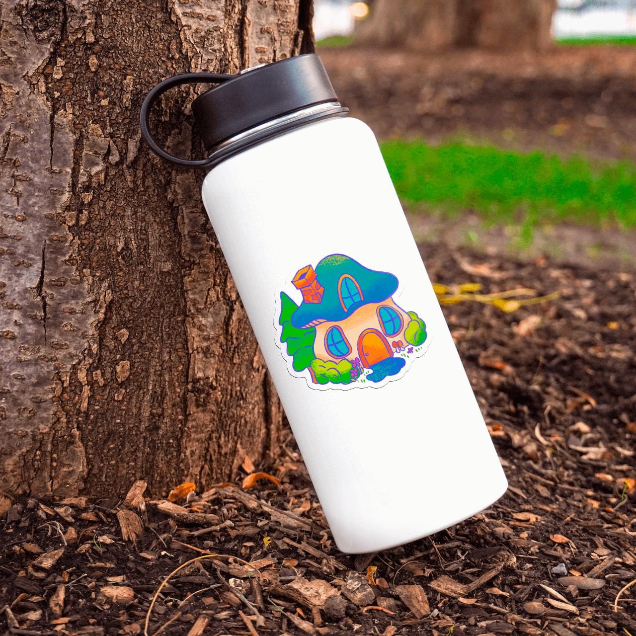  Mushroom House Sticker、mySite、elrpsem3k