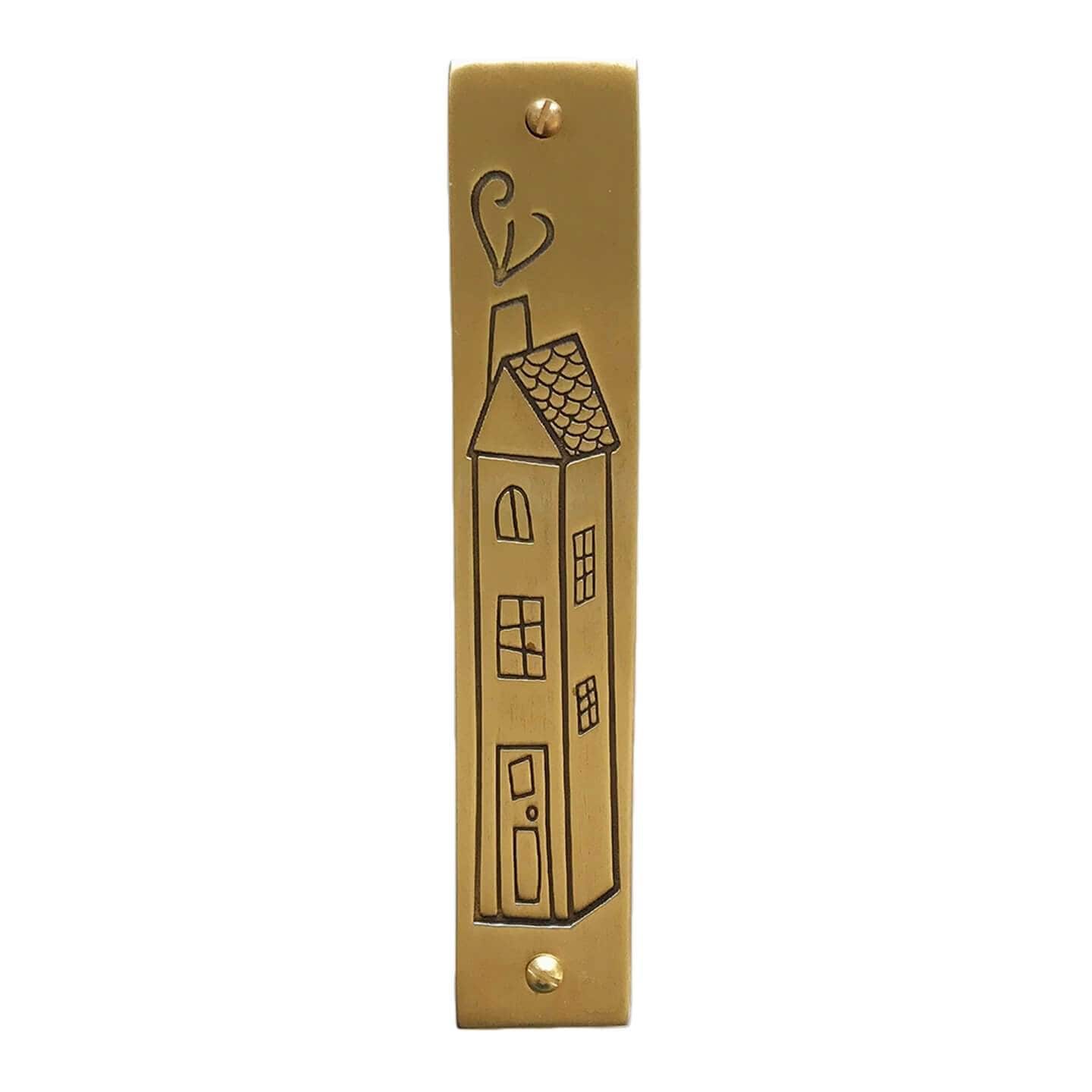 Brass Home Sweet Home Mezuzah by Emily Rosenfeld、mySite、topwebapps