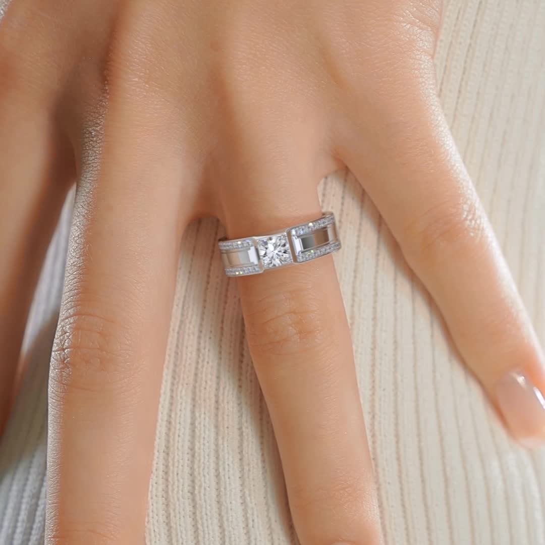 Raquel Diamond Wedding Band (1.25 Carat) -Platinum、mySite、hinf8tx79