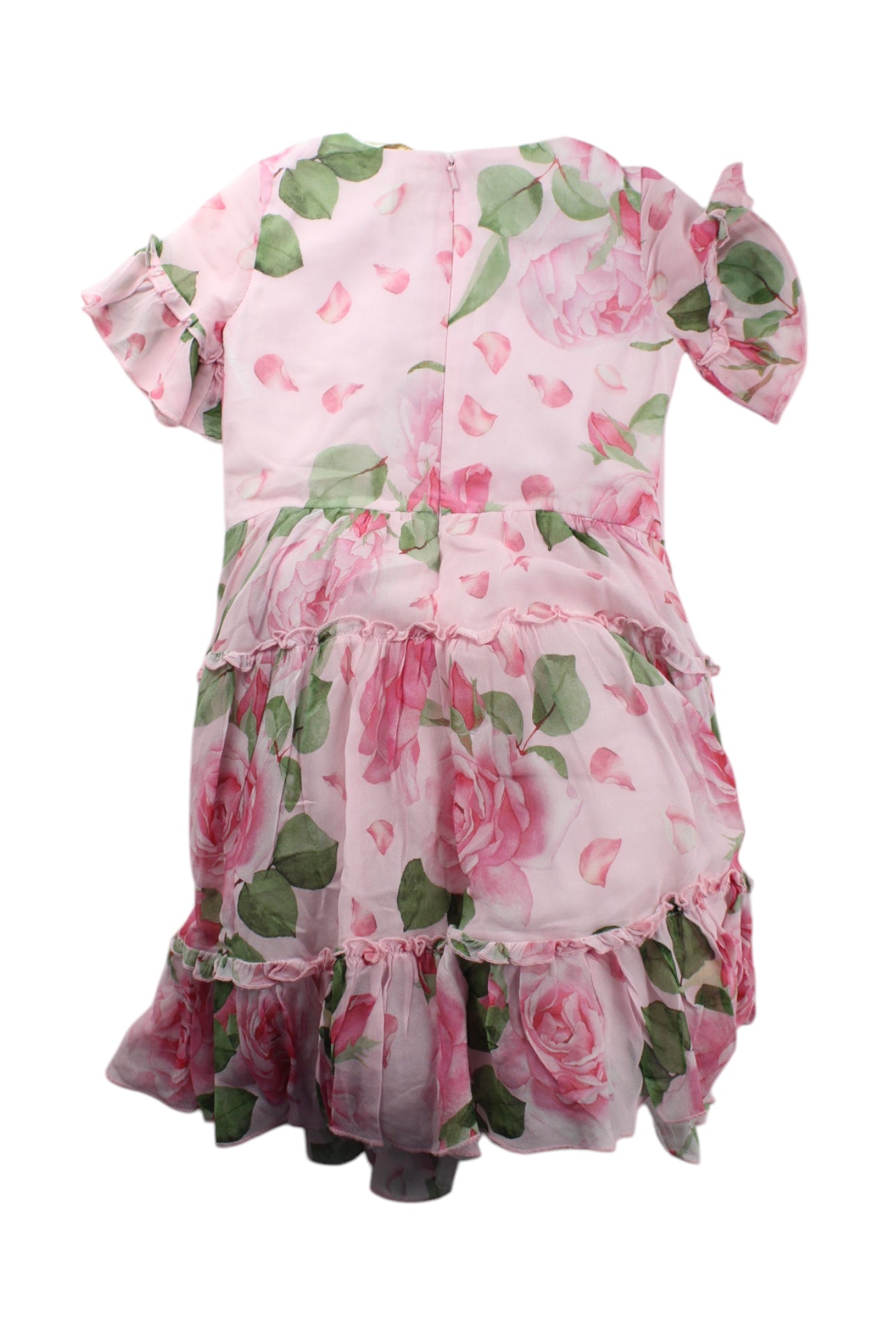 Monnalisa Floral Short Sleeve Dress 7Y、mySite、g9winljtr