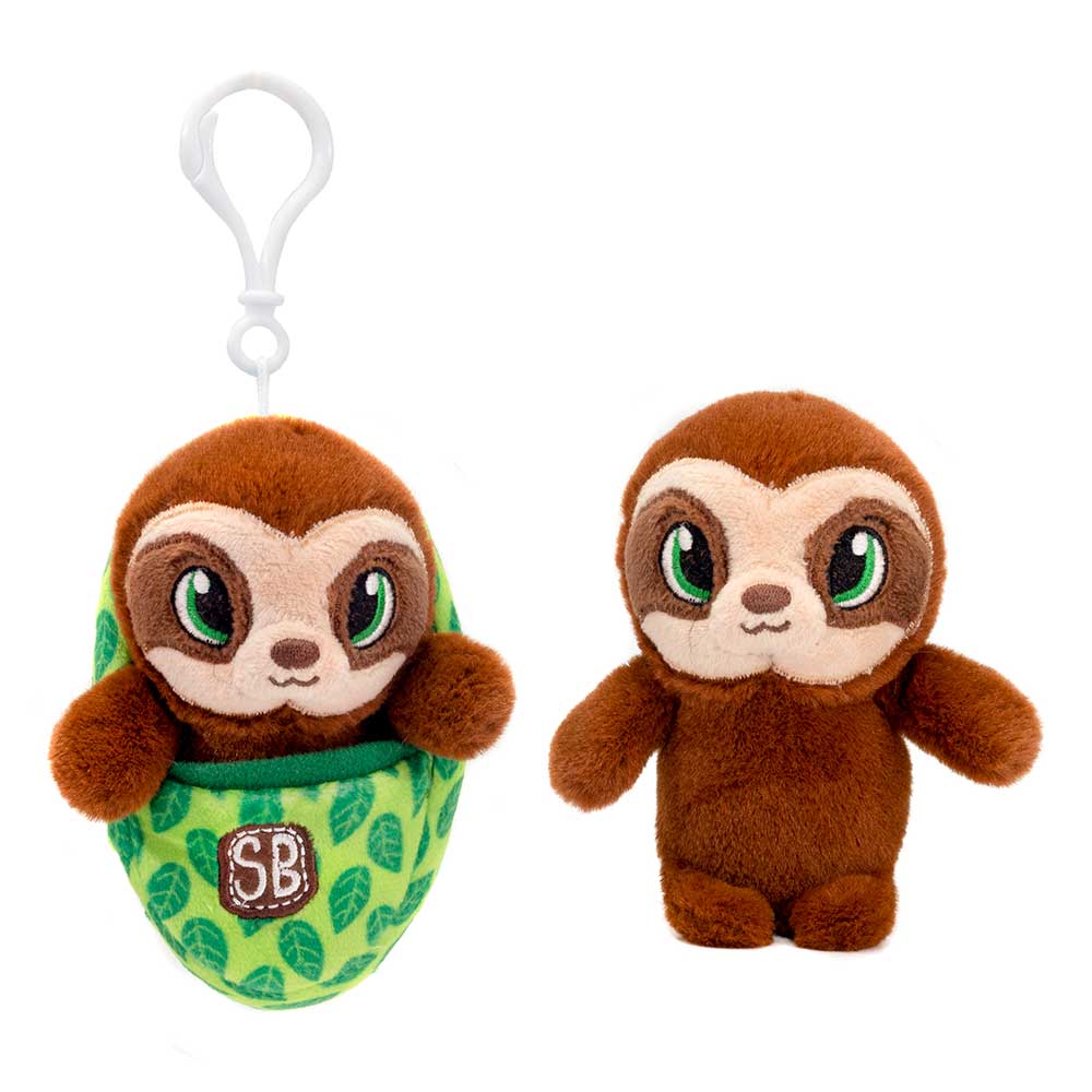 Pocket Swaddles SWADDLE BABIES KC - 4.5IN SLOTH KEYCLIP、mySite、g9winljtr