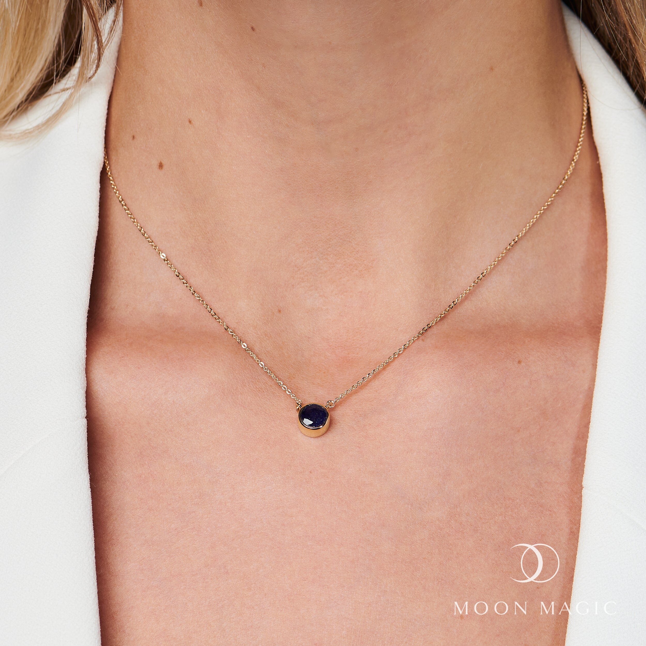Blue Sapphire Necklace - Solitaire、mySite、hinf8tx79