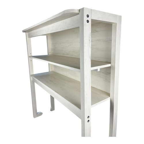  31.5" White and Black color 5-Tier Bakers Rack for Kitchen with Storage, Coffee Bar, Kitchen Shelves, Microwave Stand、、yumabirdnaturehistoryfestival
