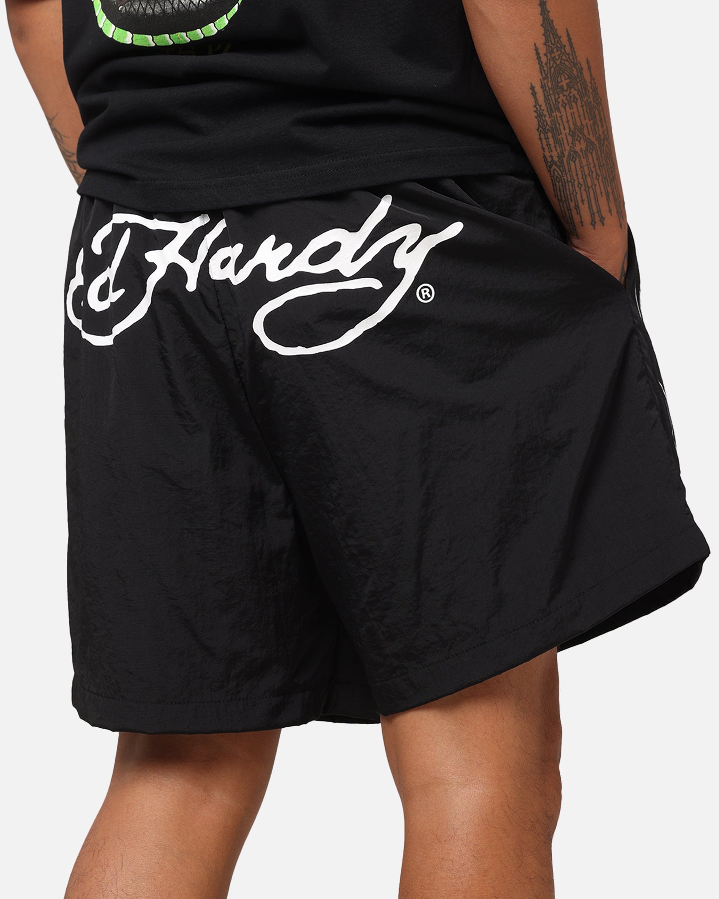 Ed Hardy Tribal Dragon Shorts Black、mySite、zt4zffjzw