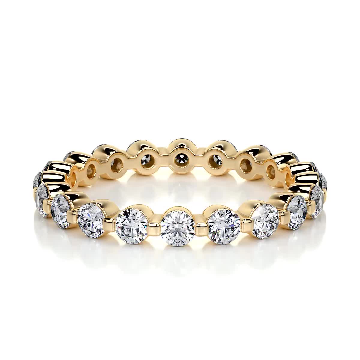 Josie Eternity Wedding Ring (1.75 Carat) -18K Yellow Gold、mySite、hinf8tx79