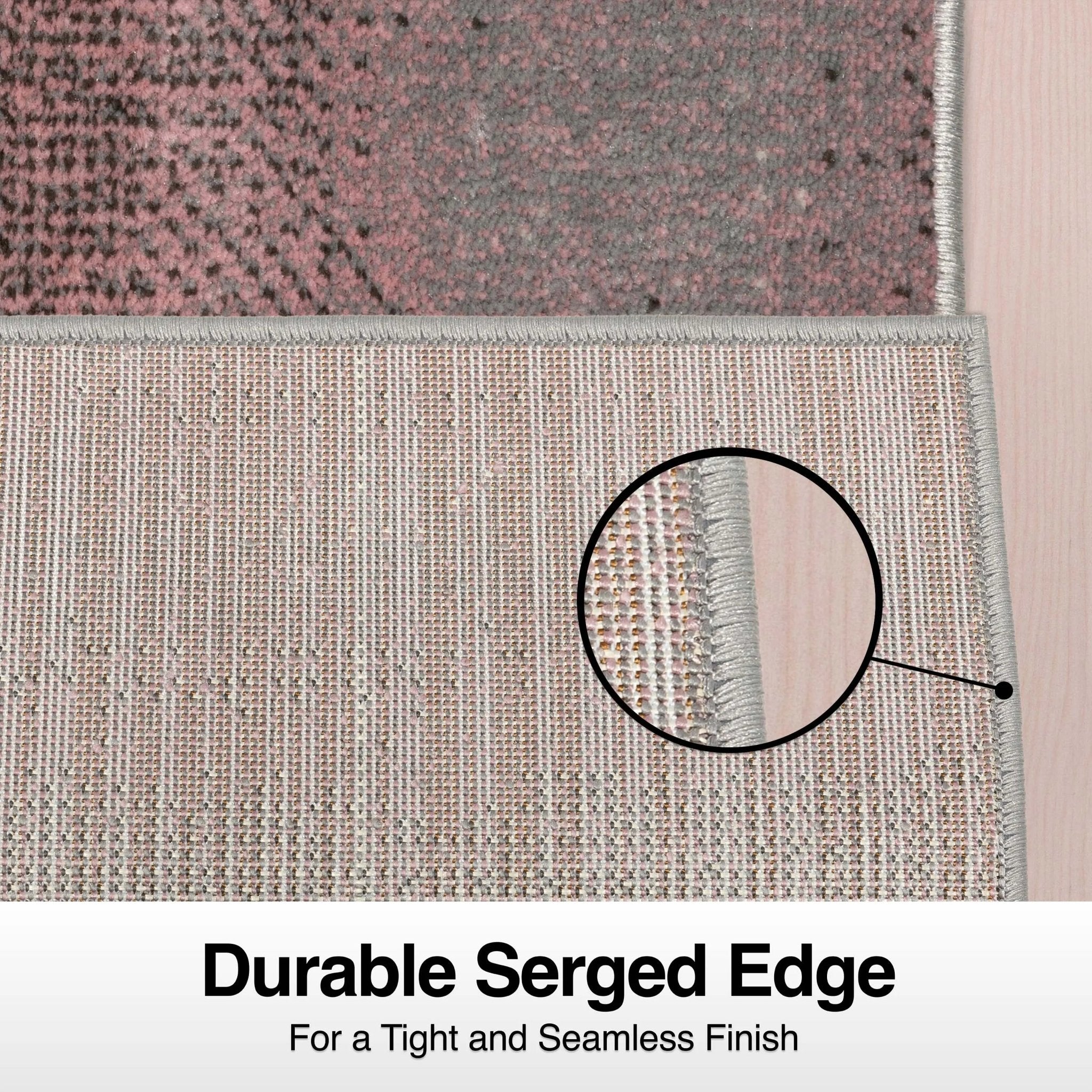 Custom Size Runner Emine Abstract Ombre Modern Blush 27 Inch Wide x Choose Your Length Hallway Runner Rug、mySite、gigharbornorthrealestate