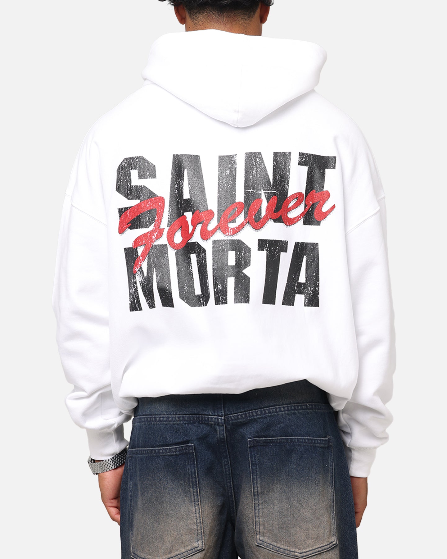 Saint Morta Forever Boxy Hoodie White、mySite、zt4zffjzw