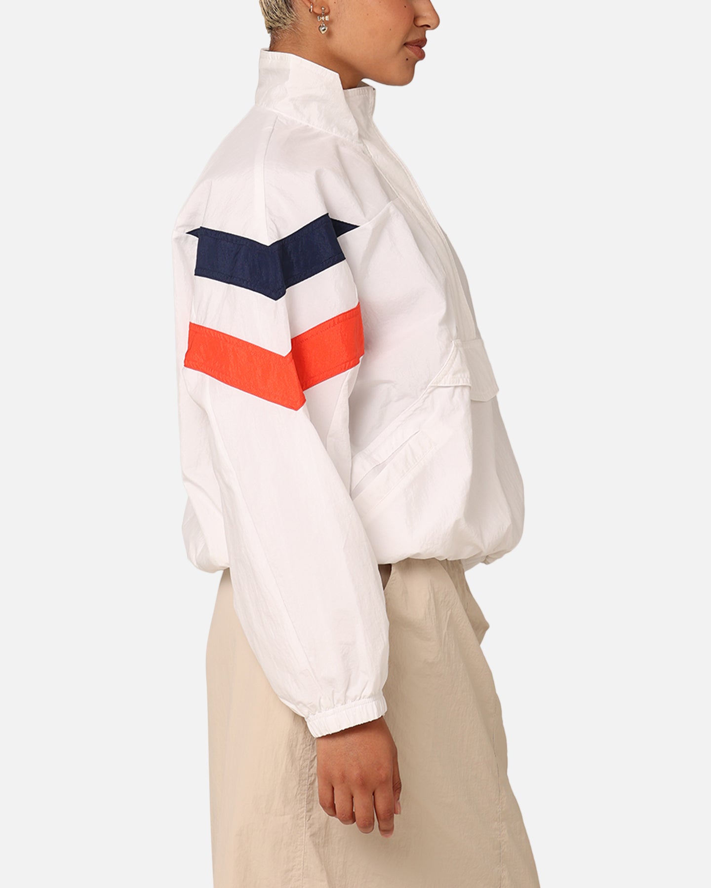 Adidas Women's Half-Zip Windbreaker Jacket Cloud White、mySite、zt4zffjzw