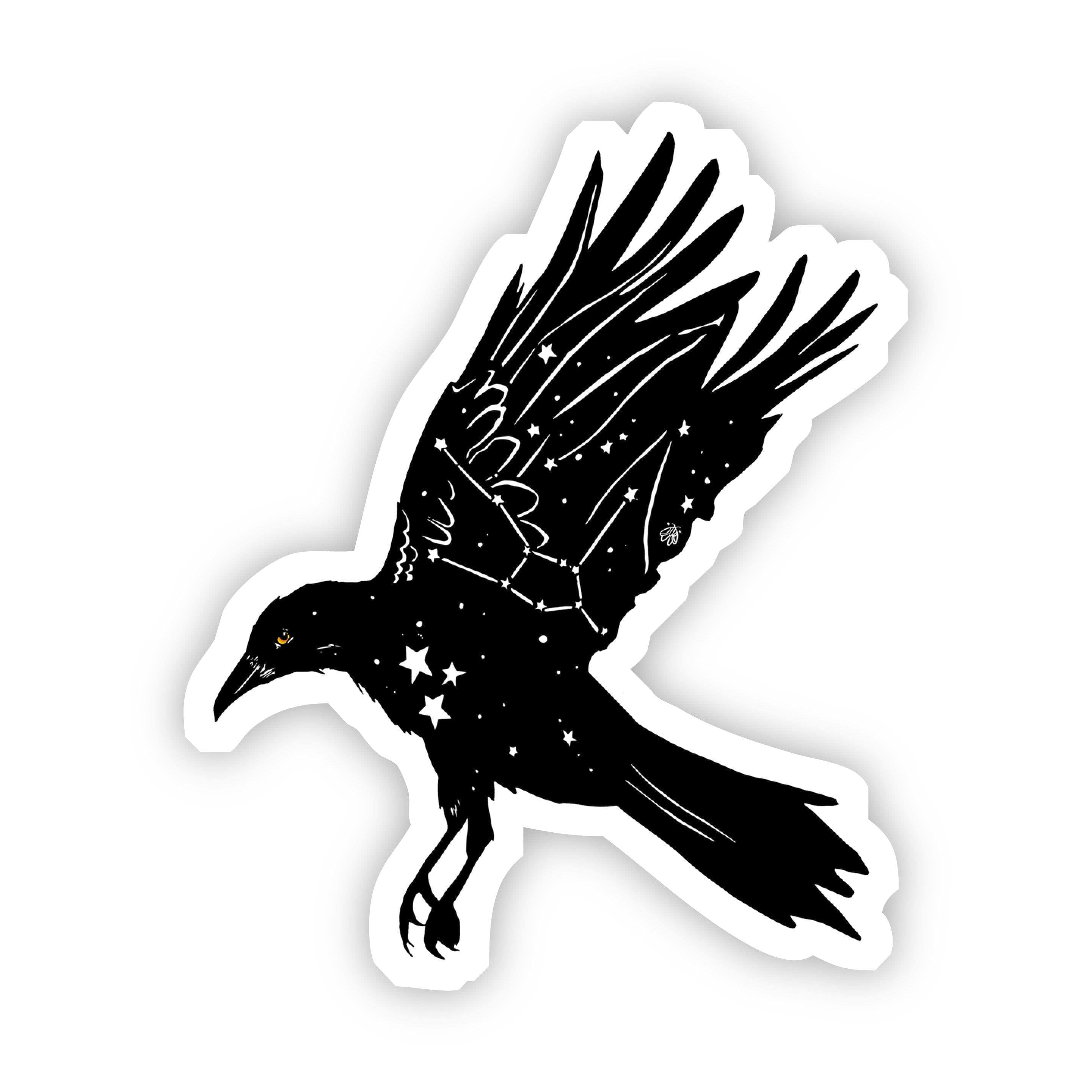  Crow with Stars Sticker、mySite、elrpsem3k