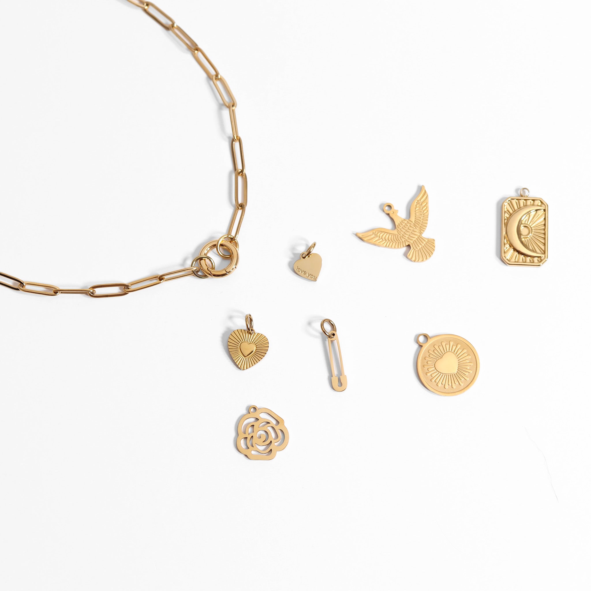 18K Gold PVD Stainless Steel Eagle Charm / PDL0001、mySite、dreamappss