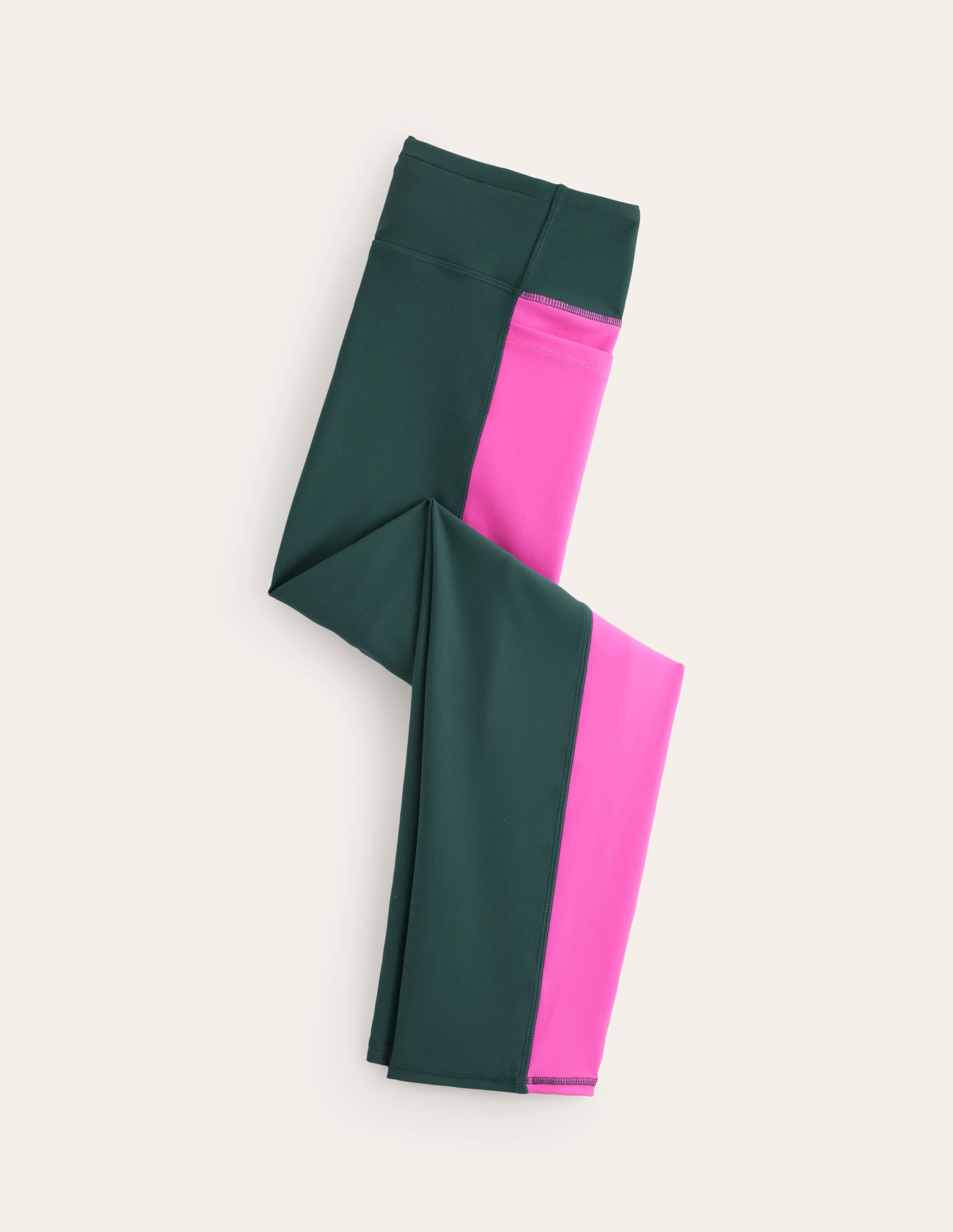  Colour Block 7/8 Leggings-Green/Pink Colourblock、mySite、ashleygrahame