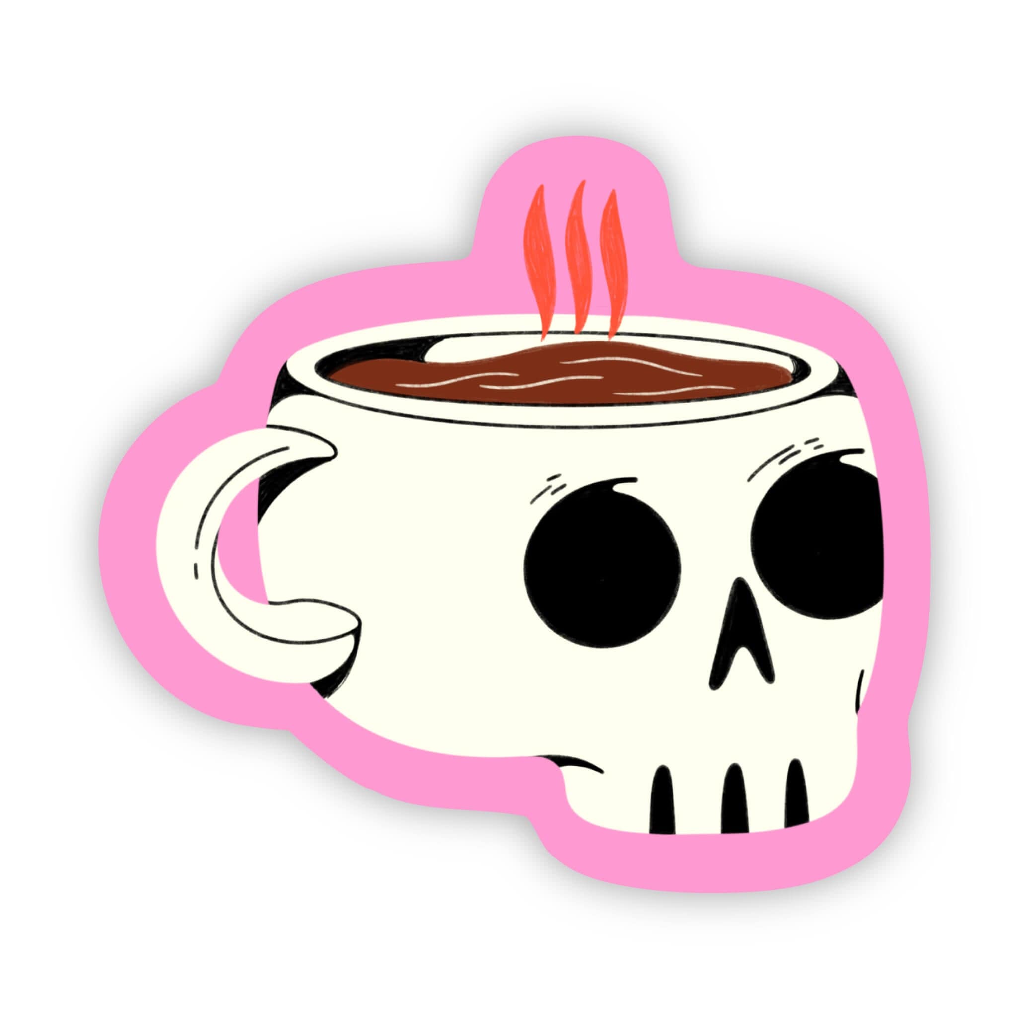  Coffee Mug Skull Sticker、mySite、elrpsem3k