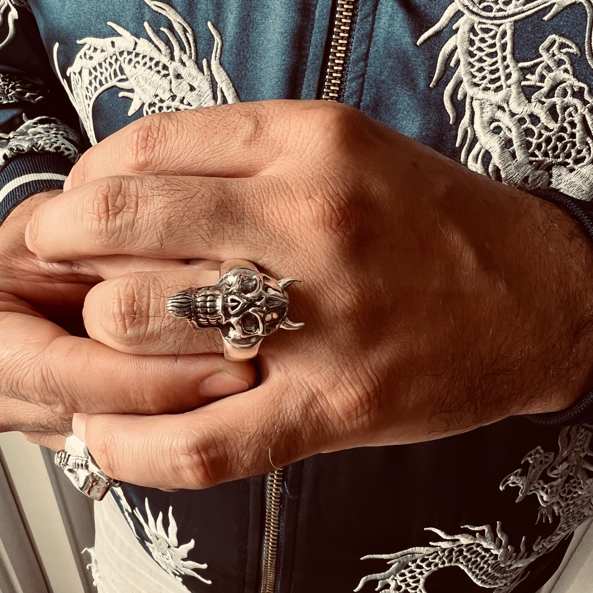 Sterling Silver Devil Skull Ring / SSR0023、mySite、dreamappss